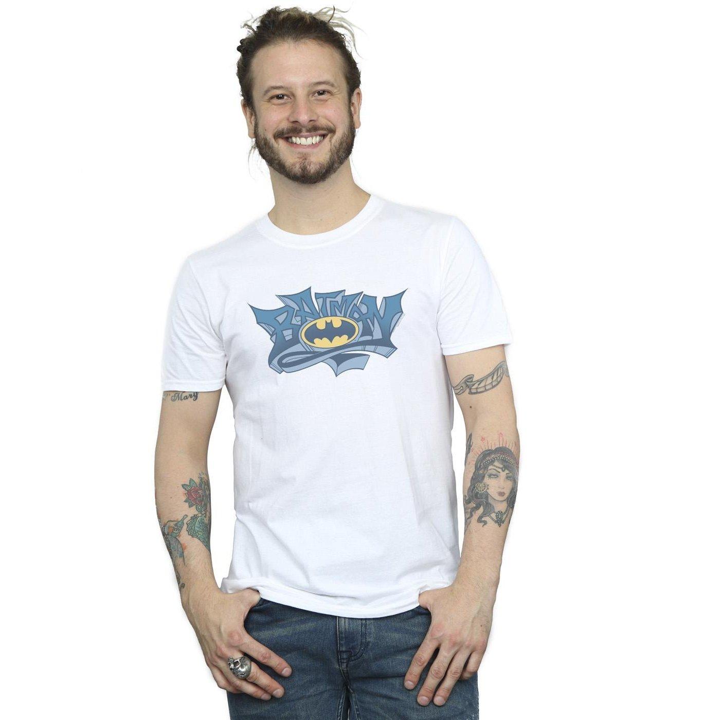 DC COMICS Batman Graffiti Logo T-Shirt