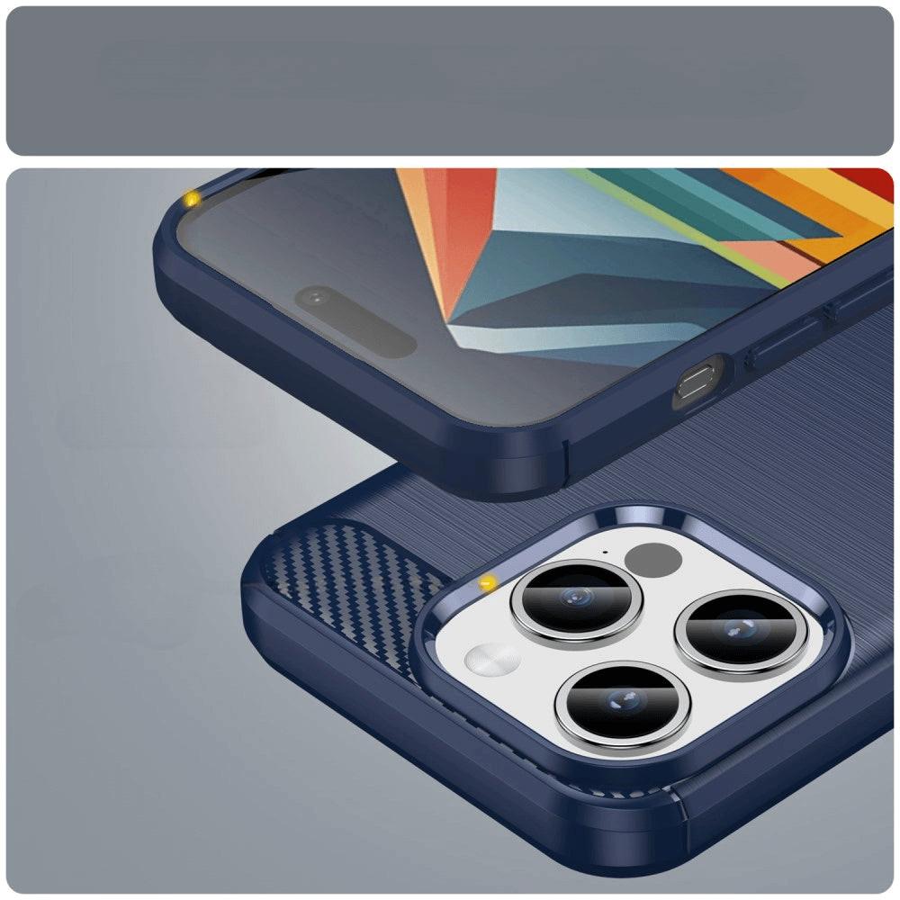 Cover-Discount iPhone 15 Pro Max - Metall Carbon Look Hülle