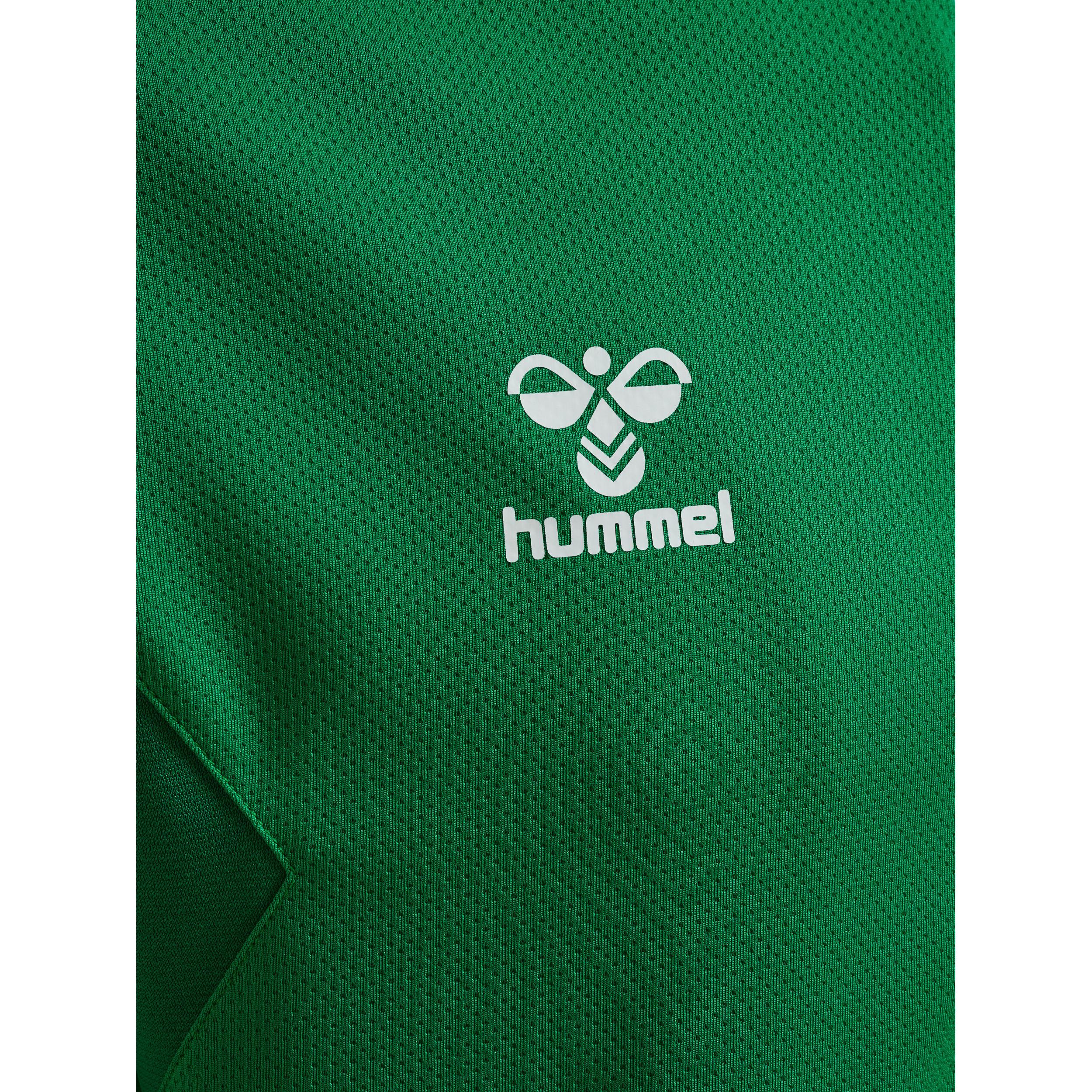 Hummel sweatjacke mit kapuze und reißverschluss aus polyester authentic