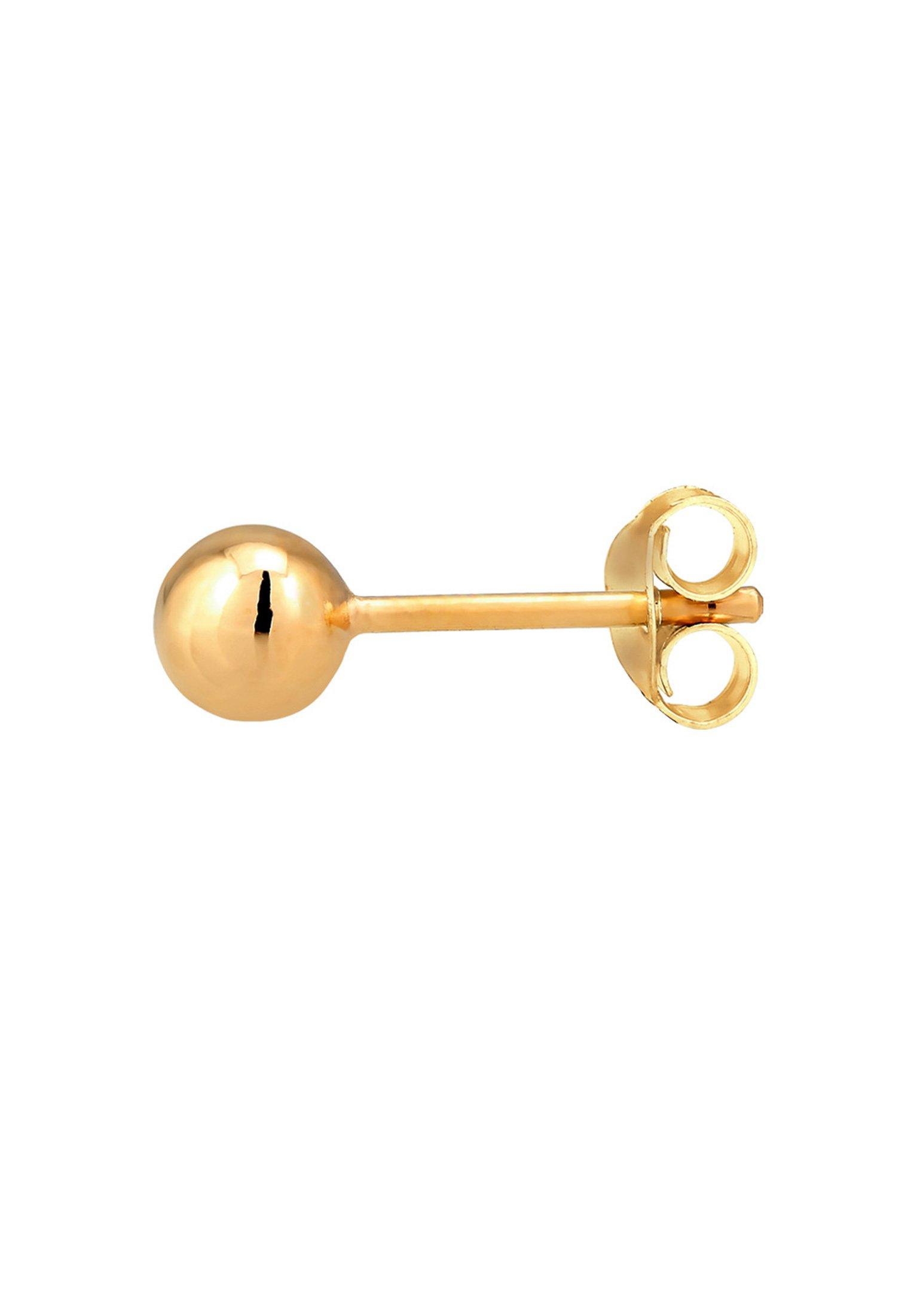 Elli Ohrringe Single Ohrstecker Kugel Ball 375 Gelbgold