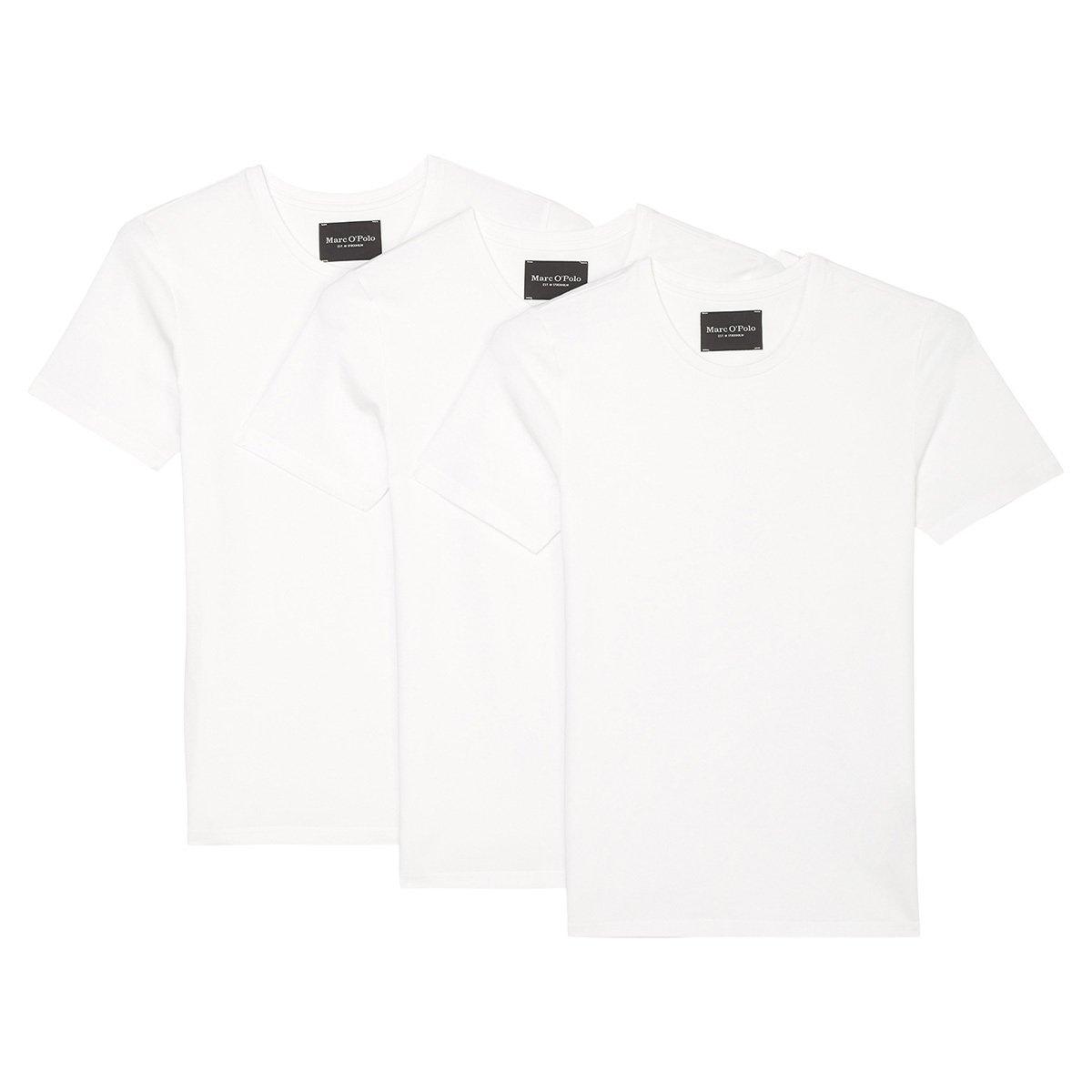 Marc O'Polo 3er Pack Essentials Organic Cotton - Unterhemd / Shirt Langarm