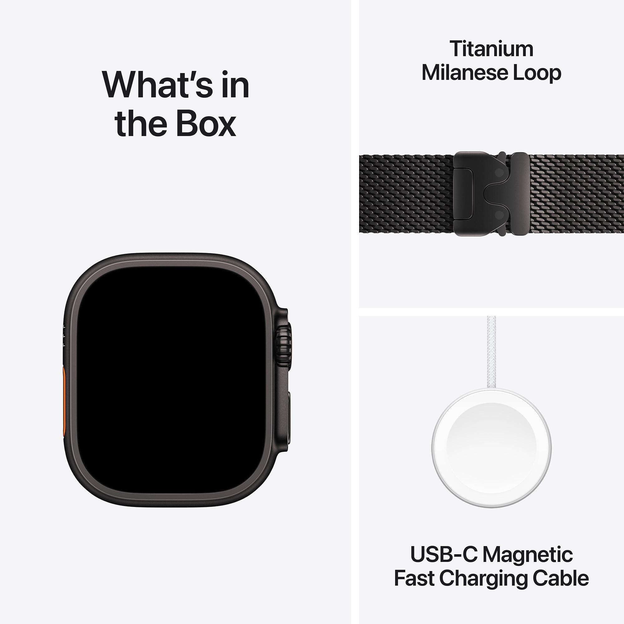 Apple AW Ultra 2 GPS + Cell 49mm with Milanese Loop - L Smartwatch