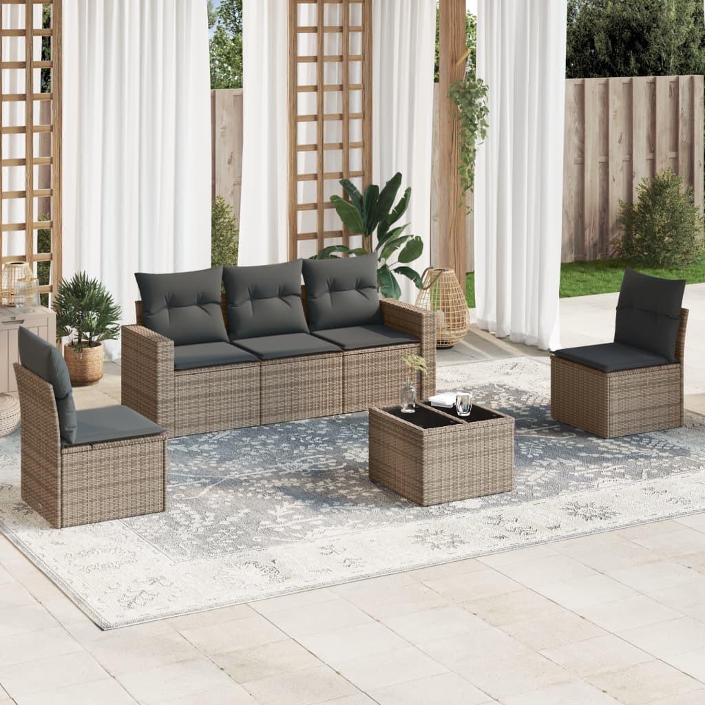 VidaXL Garten sofagarnitur poly-rattan