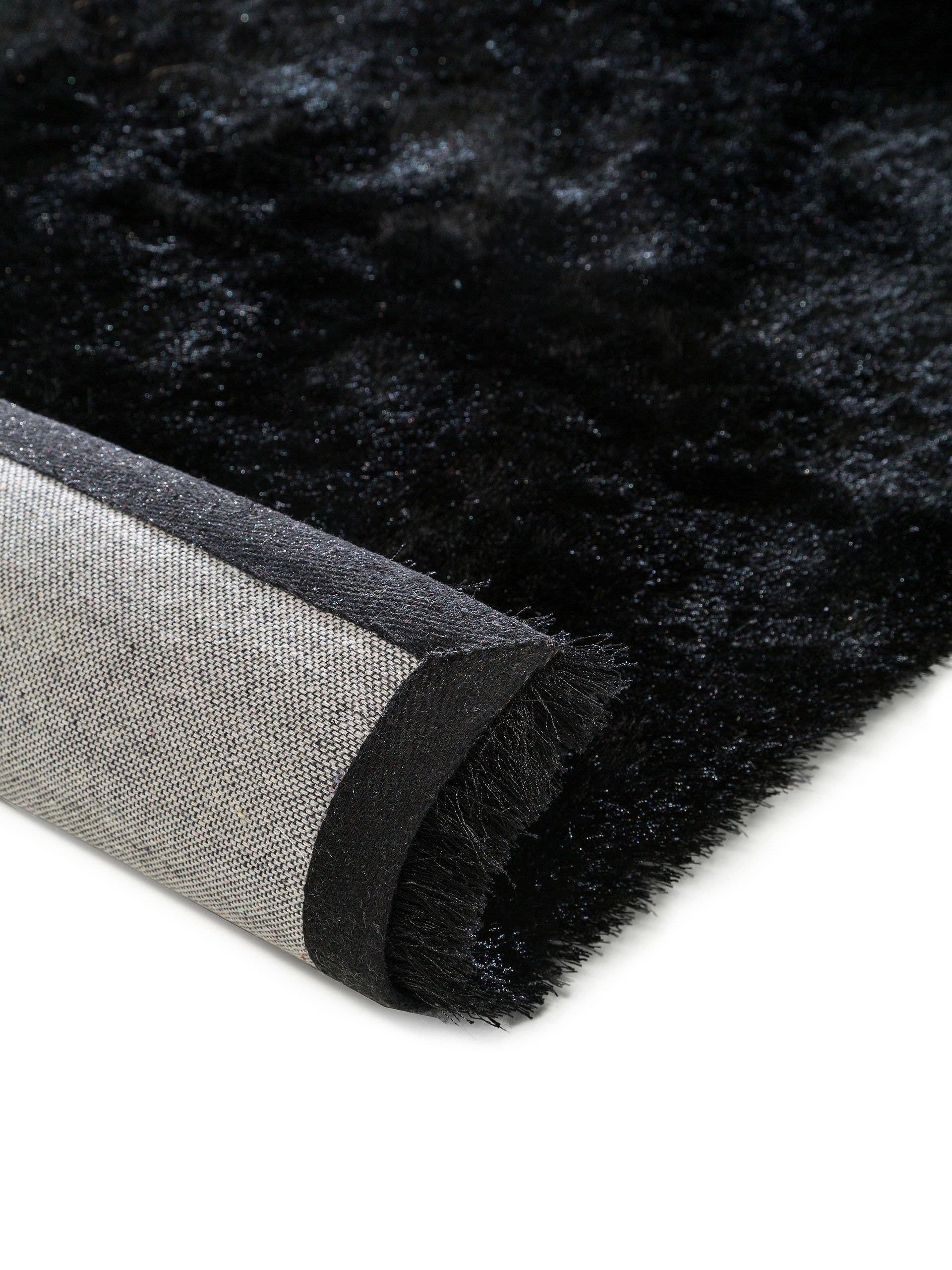Benuta Hochflorteppich Whisper Schwarz