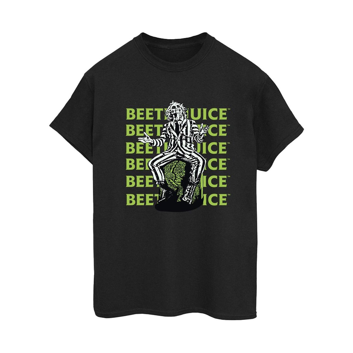 Beetlejuice Logo Muster T-Shirt