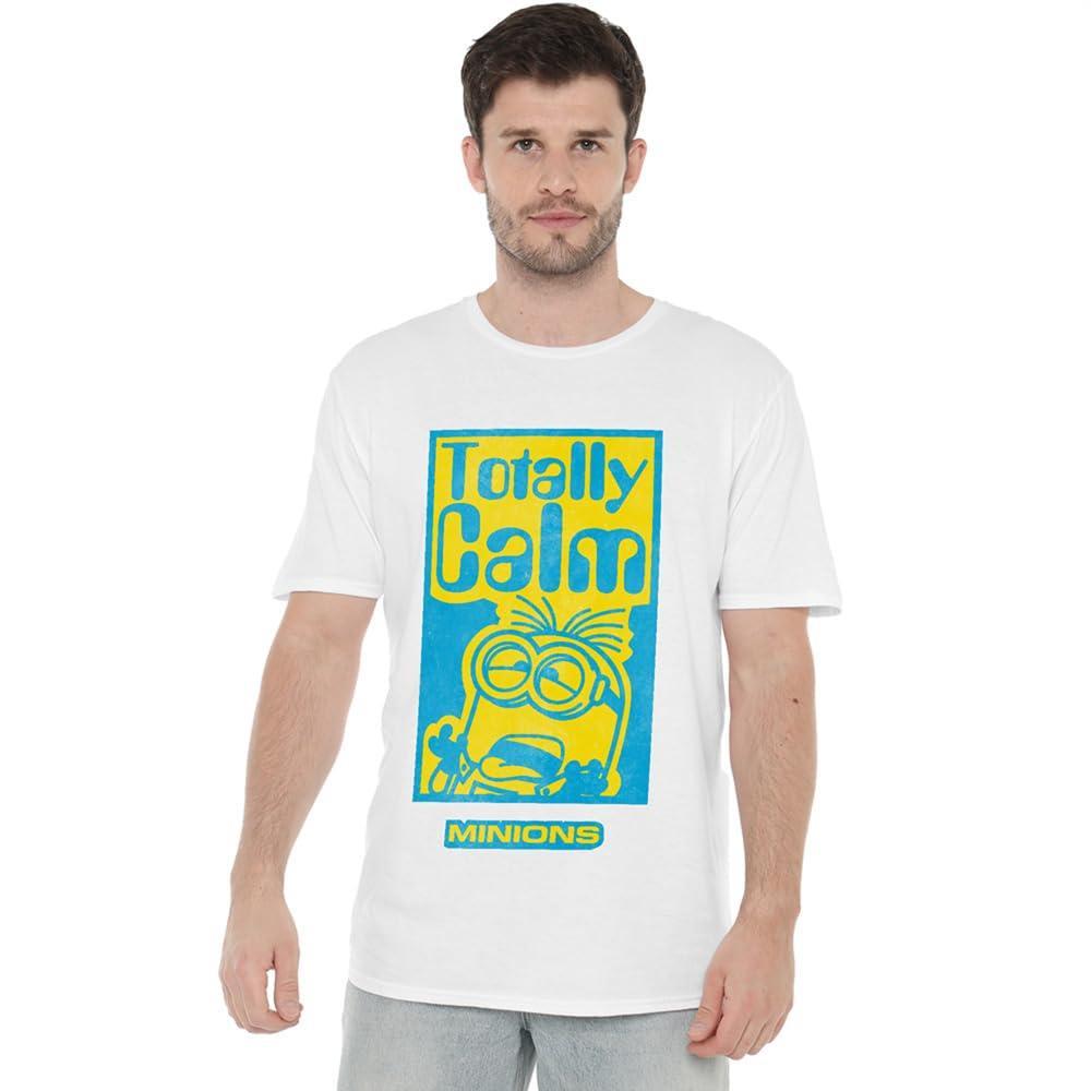 minions Totally Calm Print T-Shirt