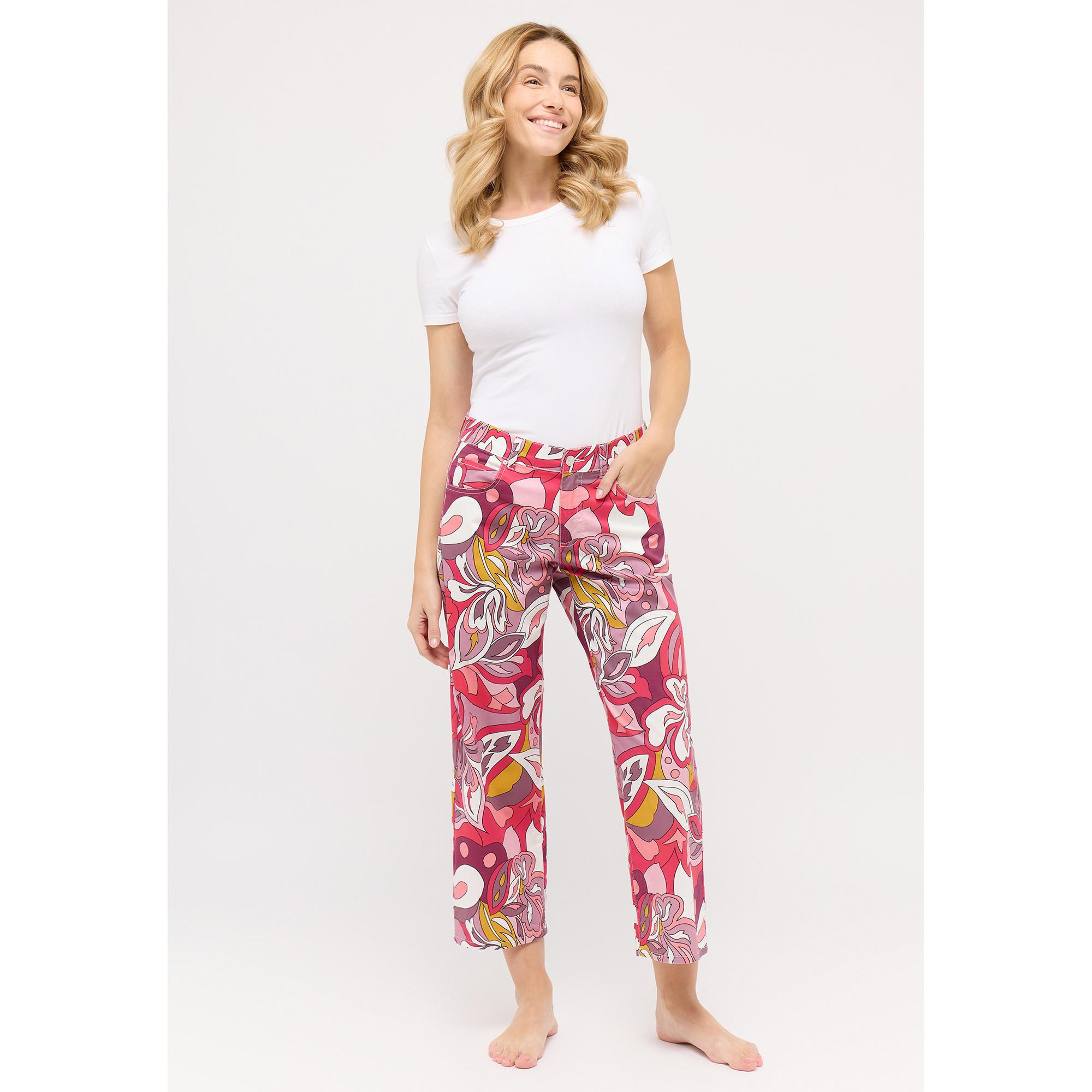 ANGELS Linn All-Over-Muster 7/8 Länge Stoffhose