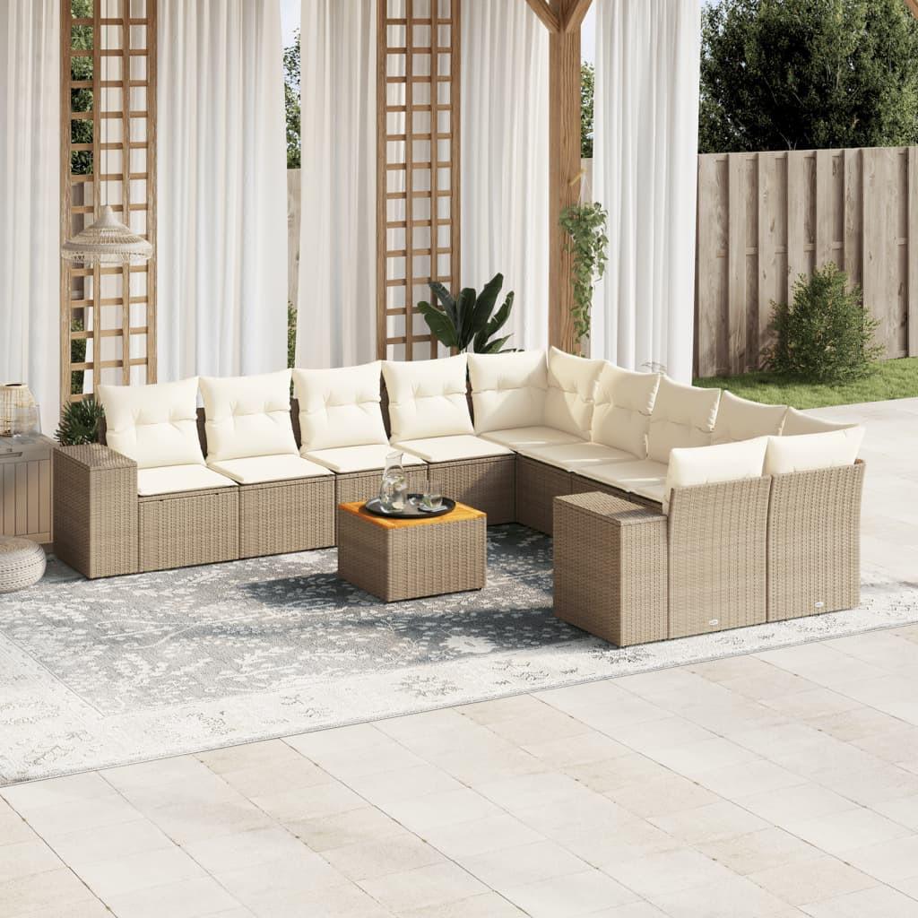 VidaXL Garten sofagarnitur poly-rattan