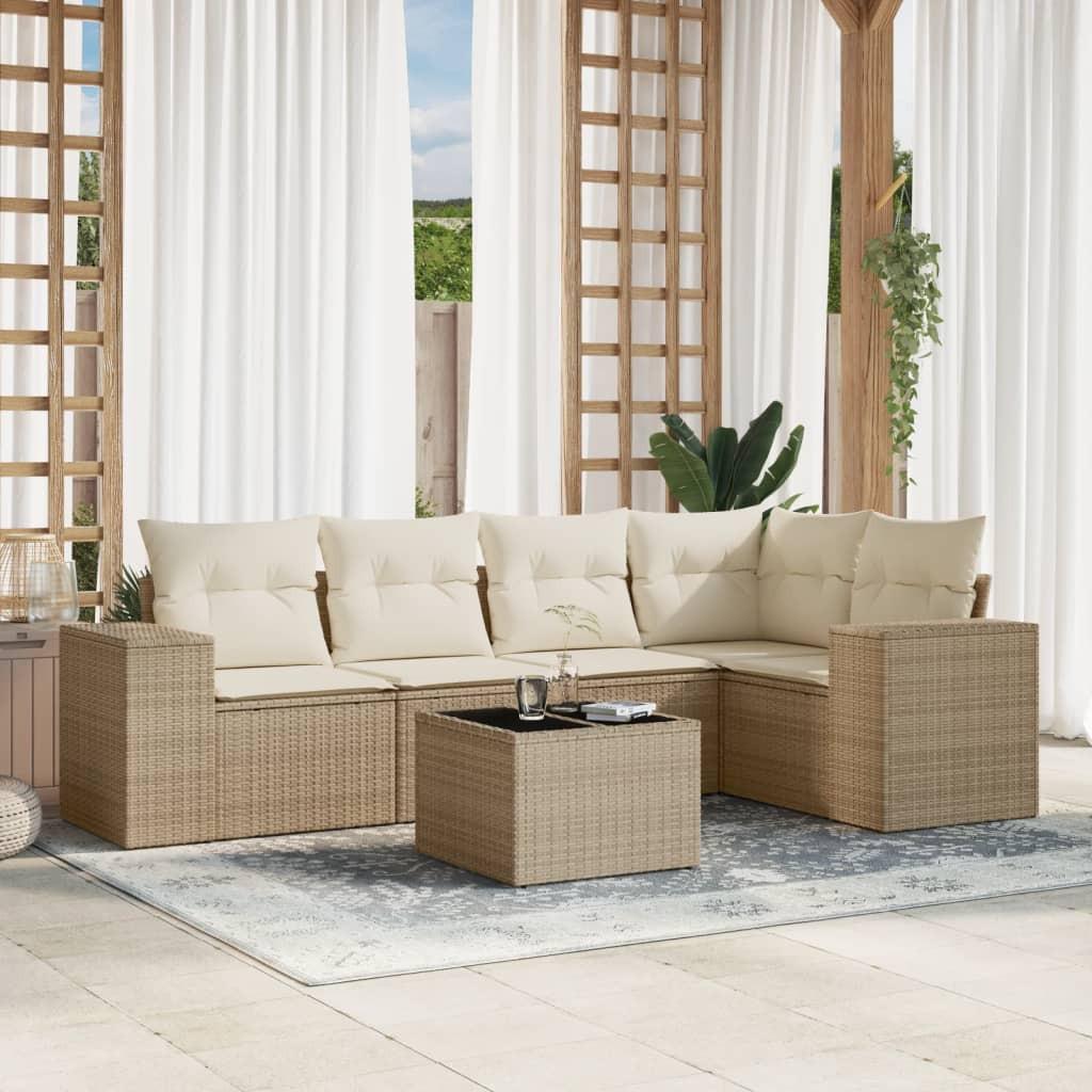 VidaXL Garten sofagarnitur poly-rattan