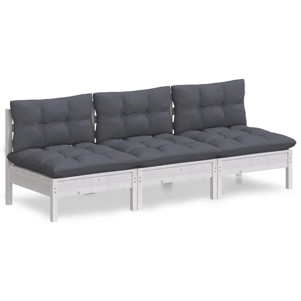 VidaXL 3-sitzer-gartensofa kiefernholz