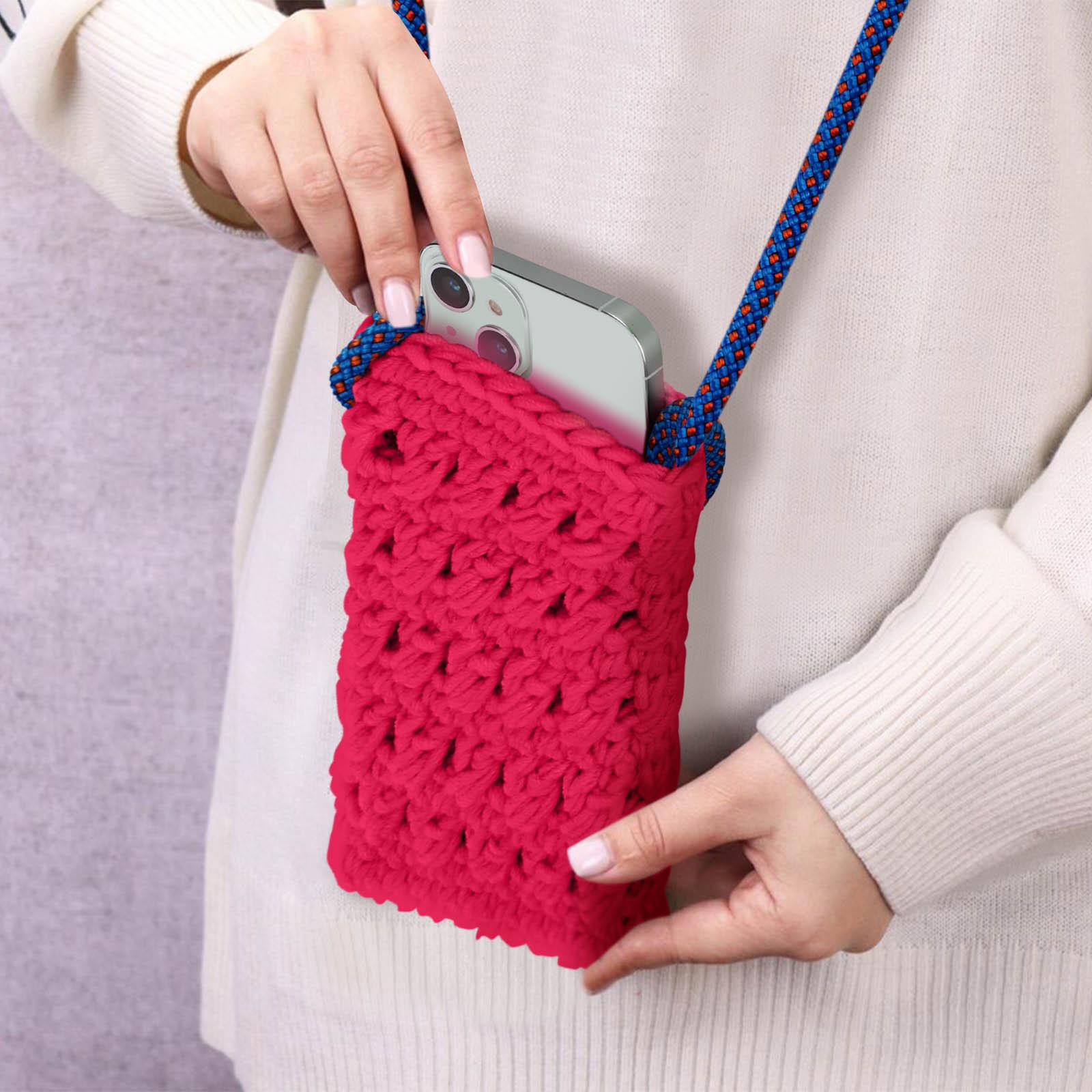 Avizar Handytasche FlowerWeave Serie Rosa