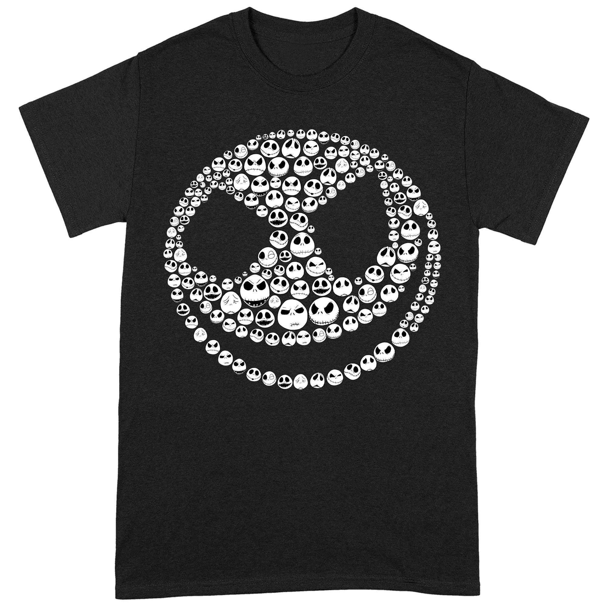 Nightmare Before Christmas The Jack Skellington Faces T-Shirt