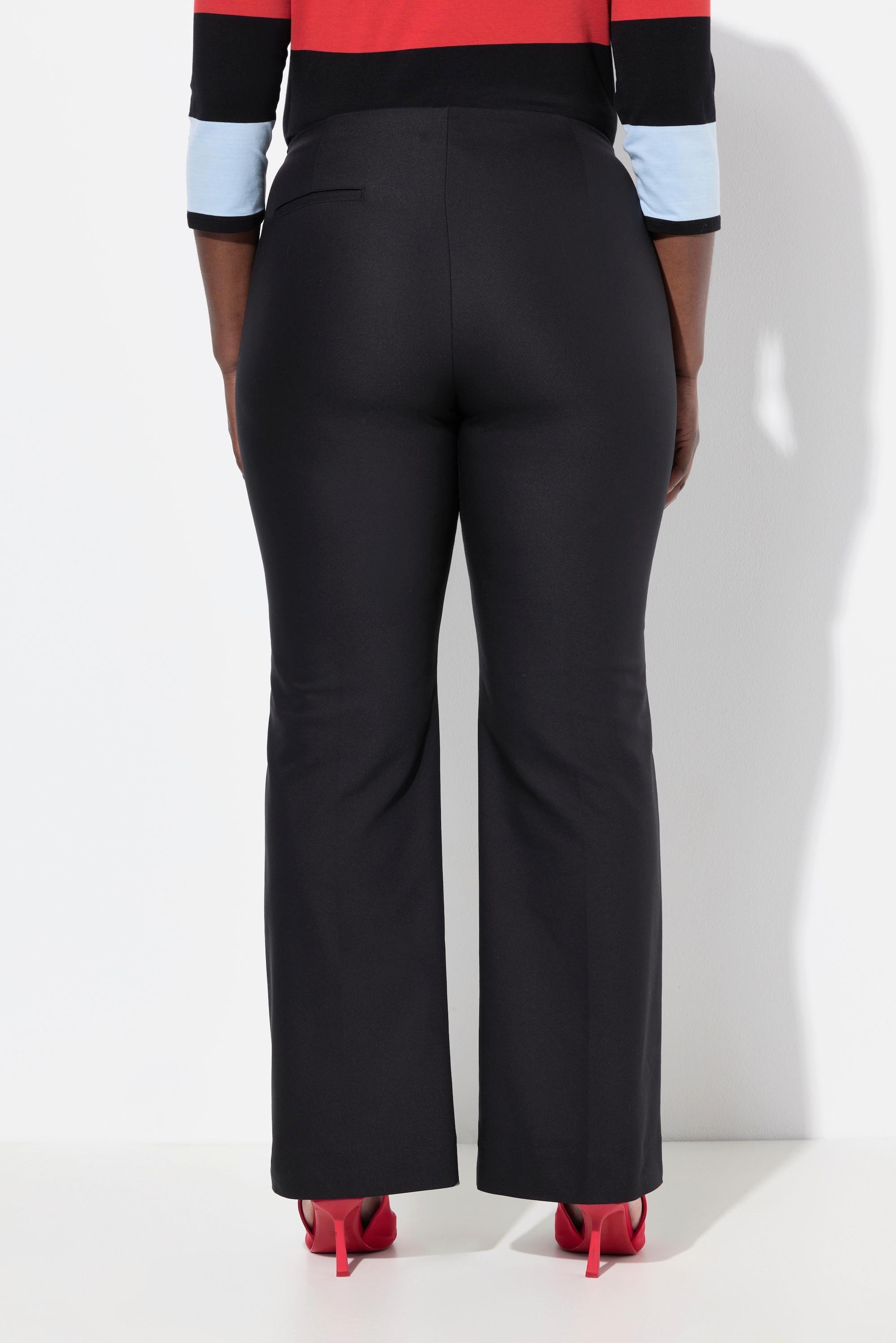 Ulla Popken Rose Hose gerades Bein Komfortbund Stretch