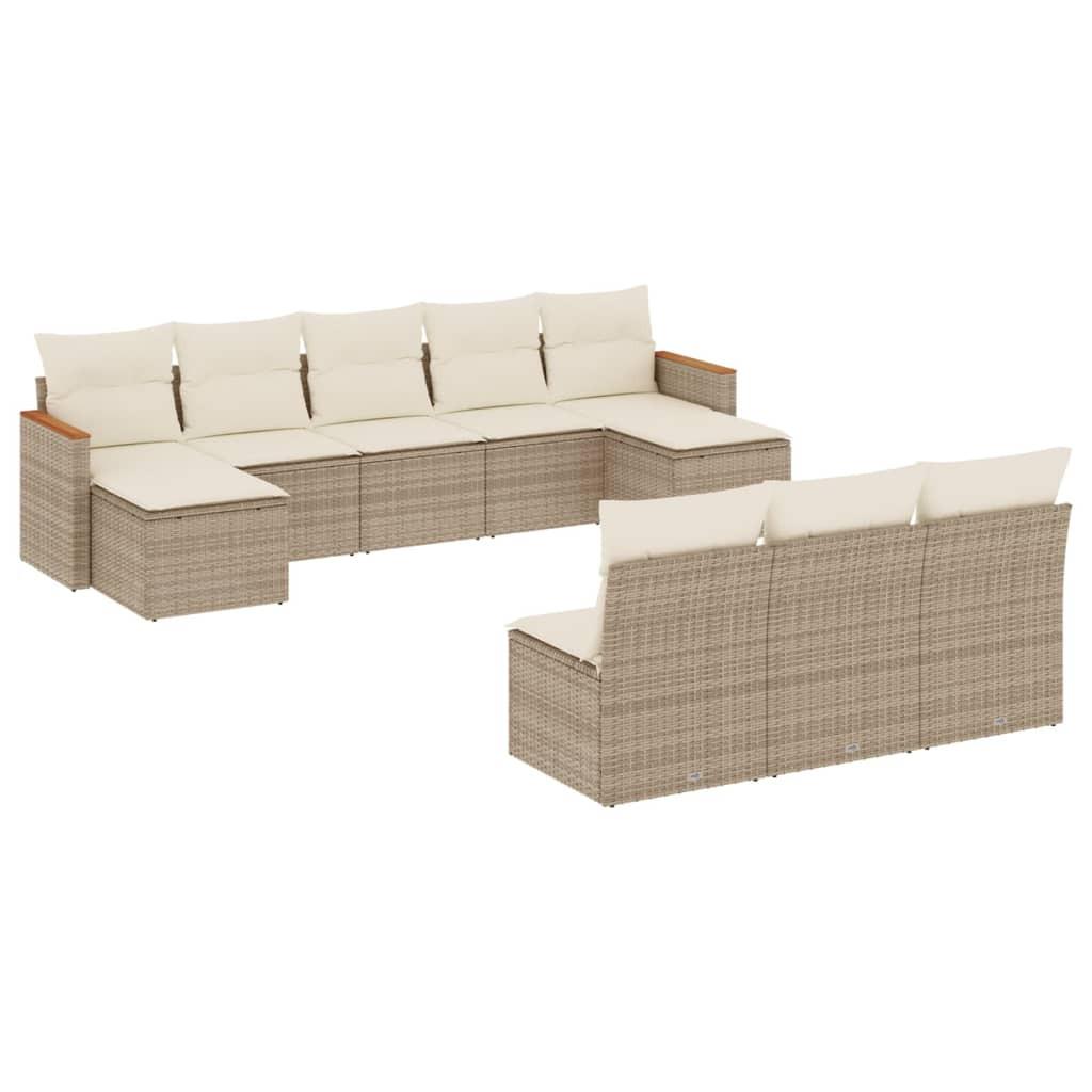 VidaXL Garten sofagarnitur poly-rattan
