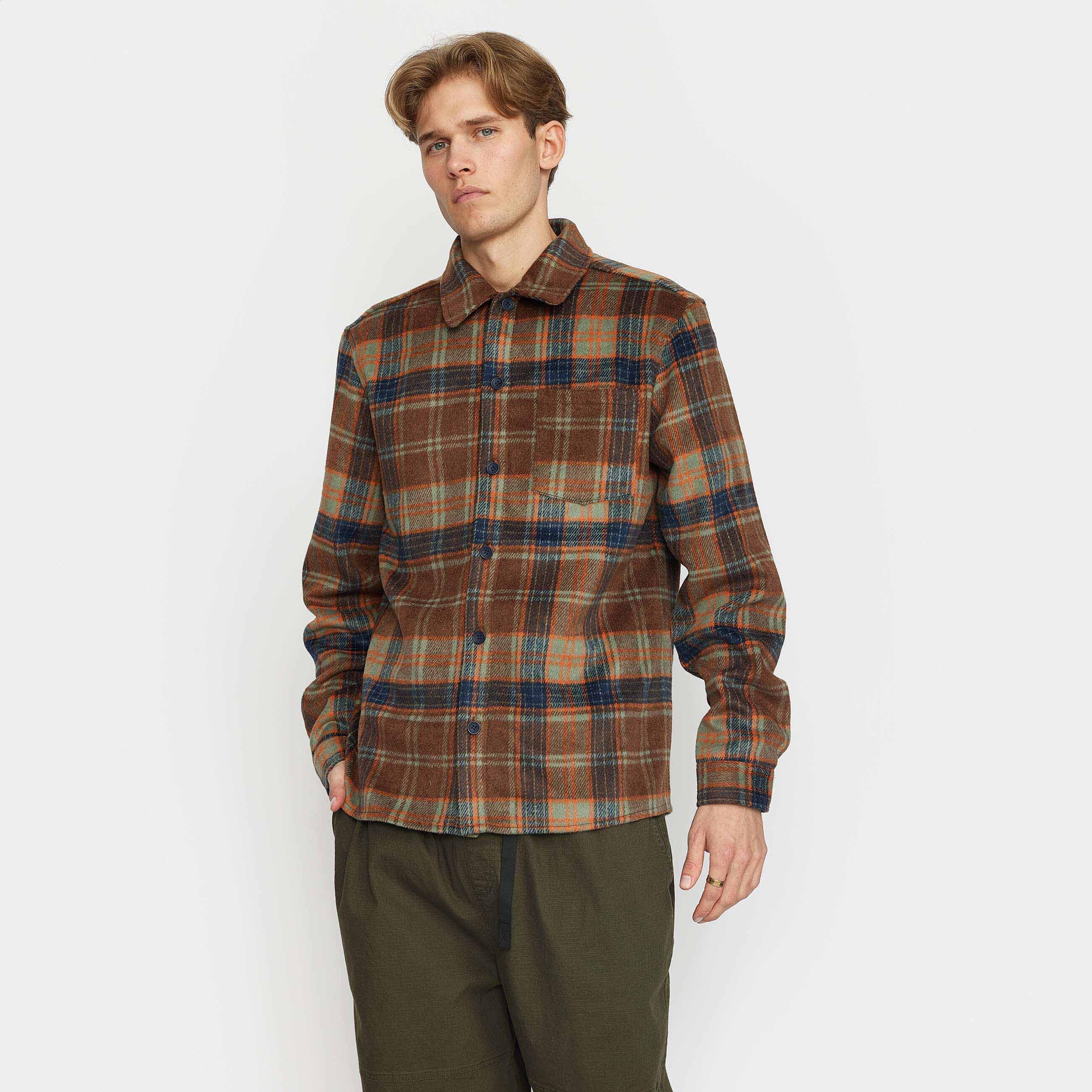 Revolution Casual Kariertes Überhemd