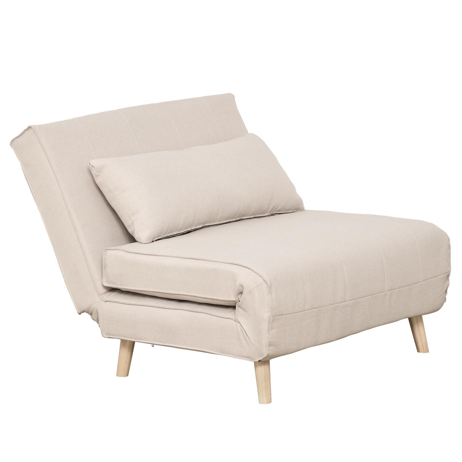 Northio Schlafsofa Einzelsofa Sofabett, Klappsofa Mit Verstellbarer Rückenlehne, Nordisch, Leinenimitat