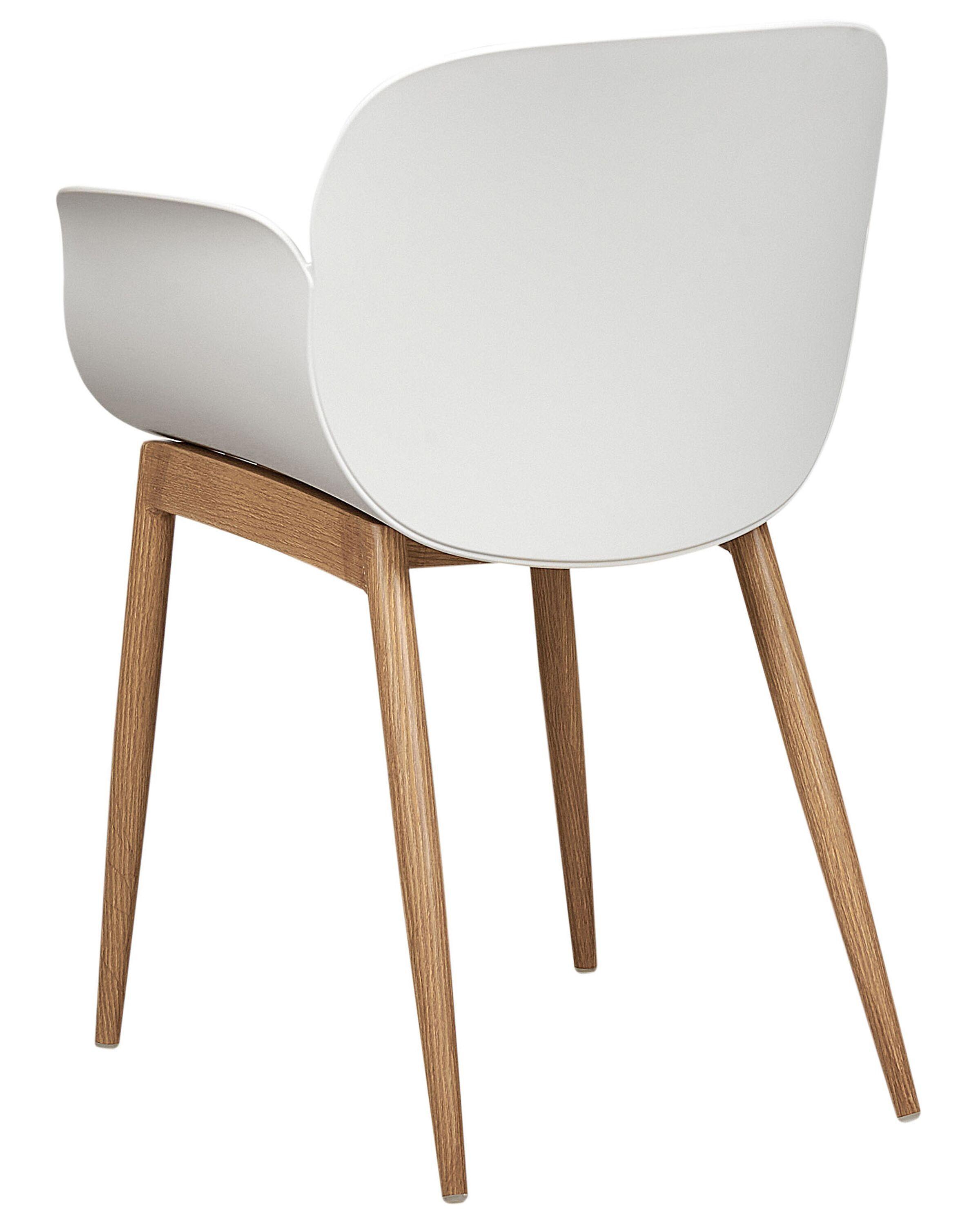Beliani Esszimmerstuhl 2er Set aus Kunststoff Modern ABILENE