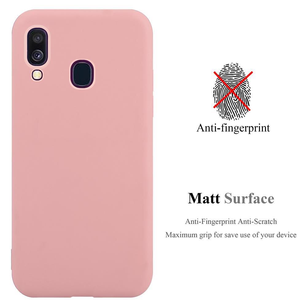 Cadorabo Hülle für Samsung Galaxy A40 TPU Silikon Candy