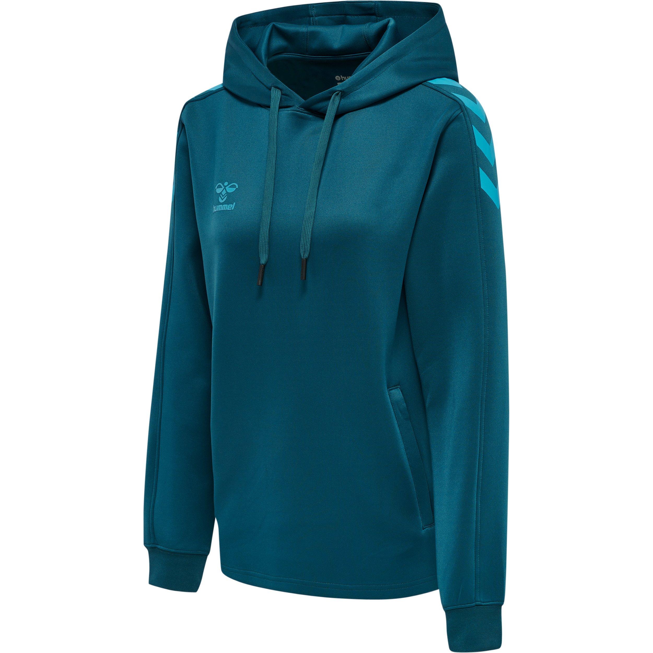 Hummel poyester-kapuzen-sweatshirt, damen humme core xk