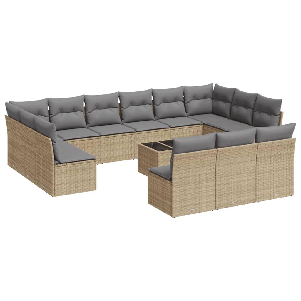 VidaXL Garten sofagarnitur poly-rattan