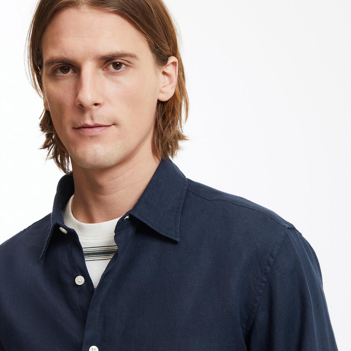 La Redoute Collections Signature Regular Fit Langarm Leinenhemd