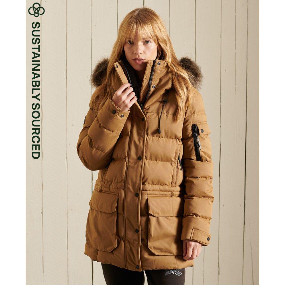 Superdry parka für damen expedition en microfibre