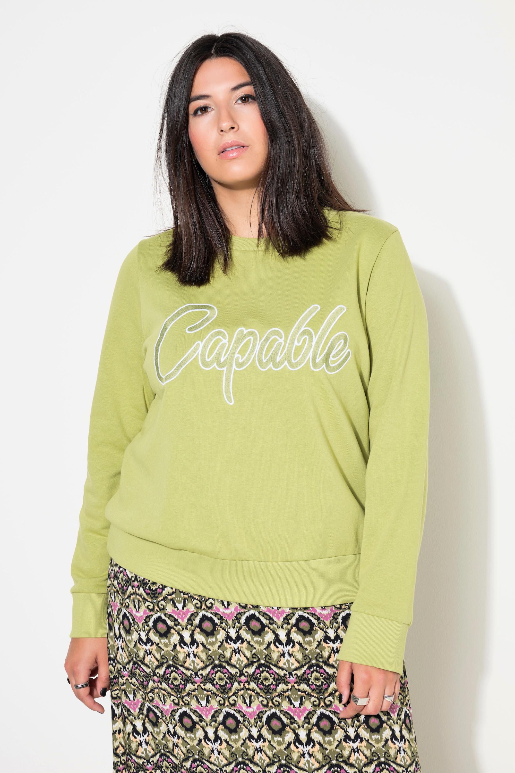 Studio Untold Sweatshirt, Boxy Shape, Stickerei
