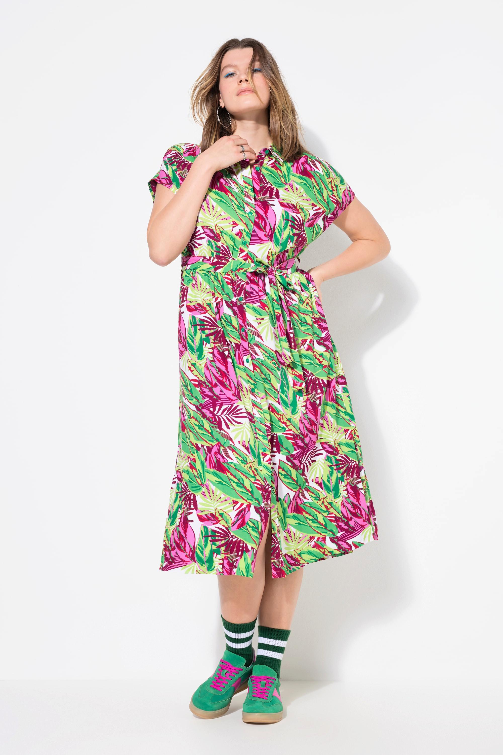 Studio Untold Oversized Maxikleid mit Jungle-Print