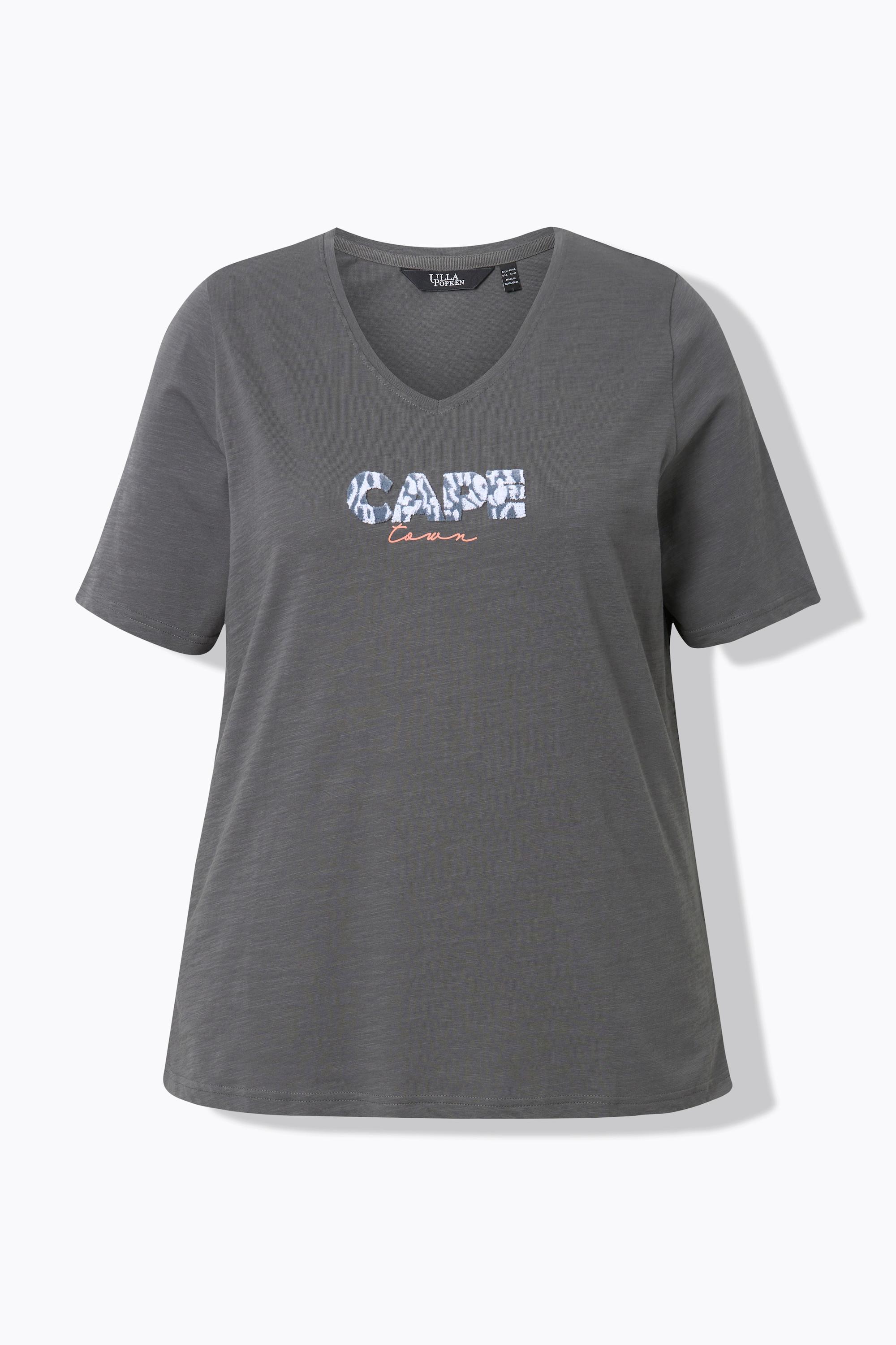 Ulla Popken Capetown Classic V-Ausschnitt Halbarm T-Shirt