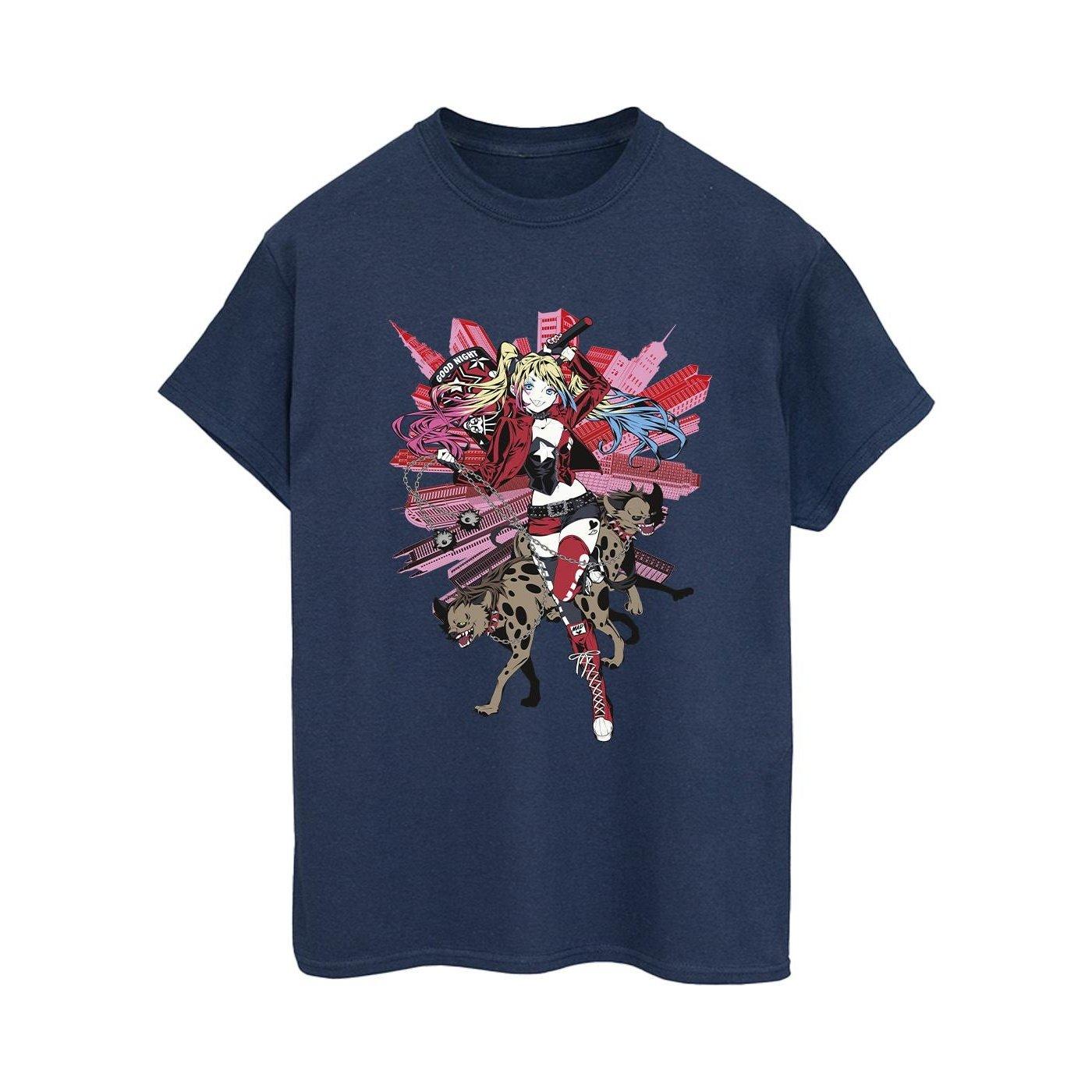 DC COMICS Harley Quinn und Hyänen Print T-Shirt