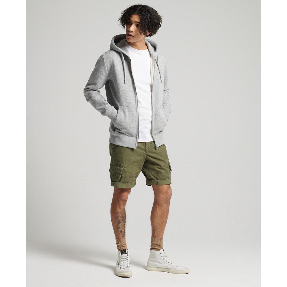 Superdry sweatshirt it reißverschluss und kapuze aus bio-bauwolle vintage