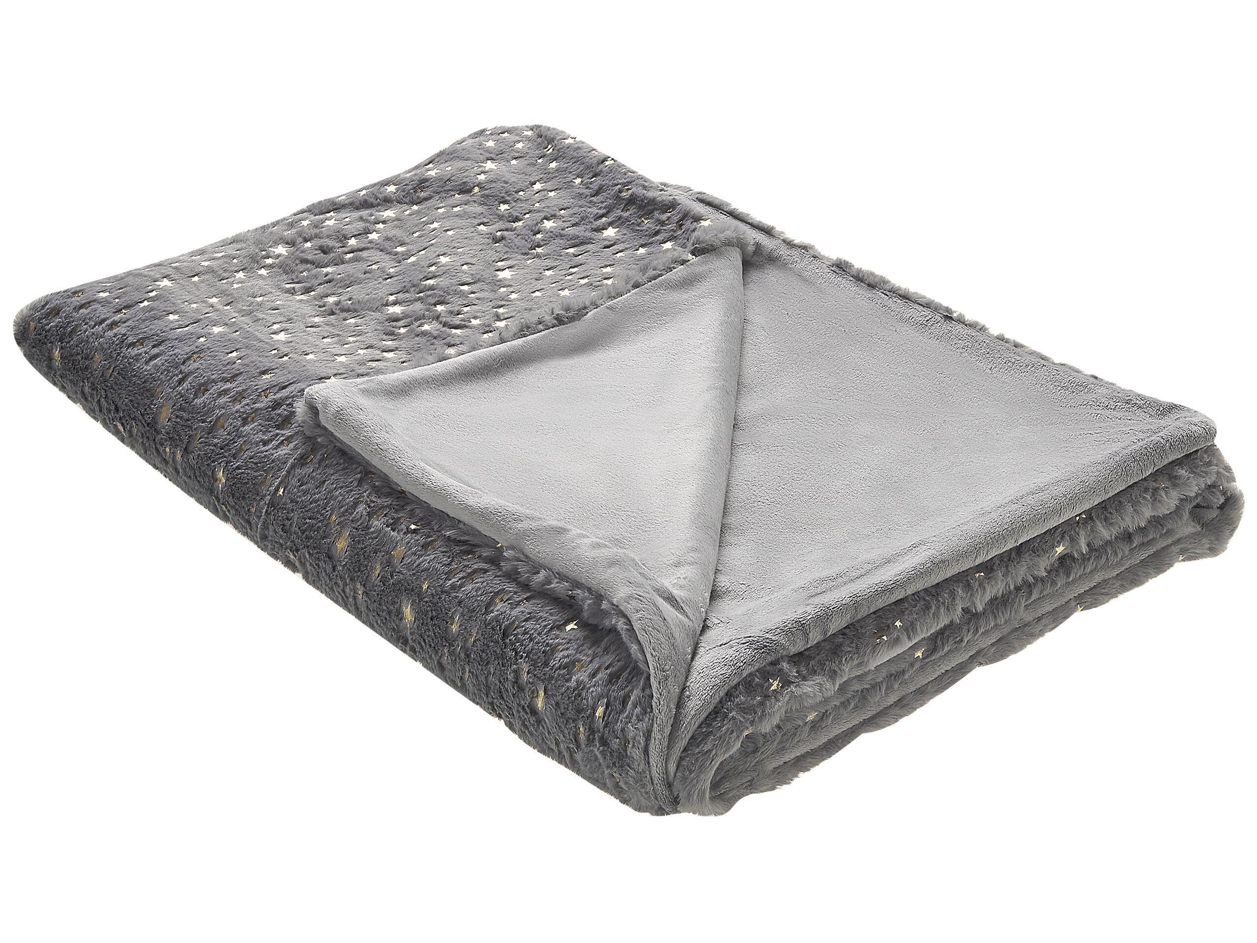 Beliani Kuscheldecke aus Polyester Modern ALAZEYA
