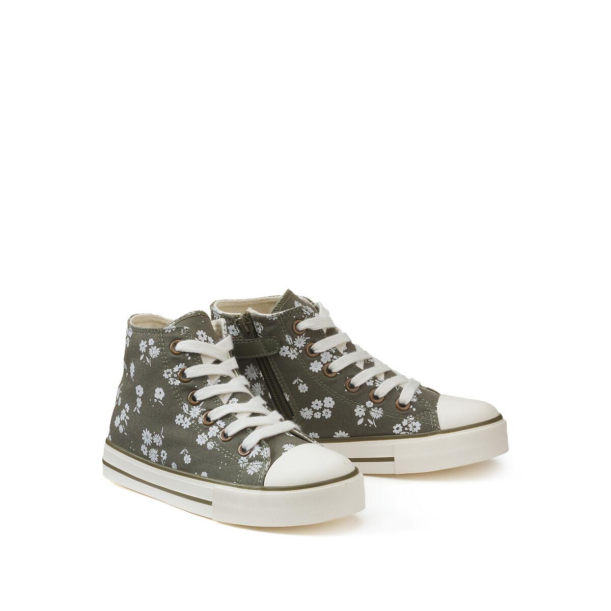 La Redoute Collections Hohe Sneakers mit Blumenmuster