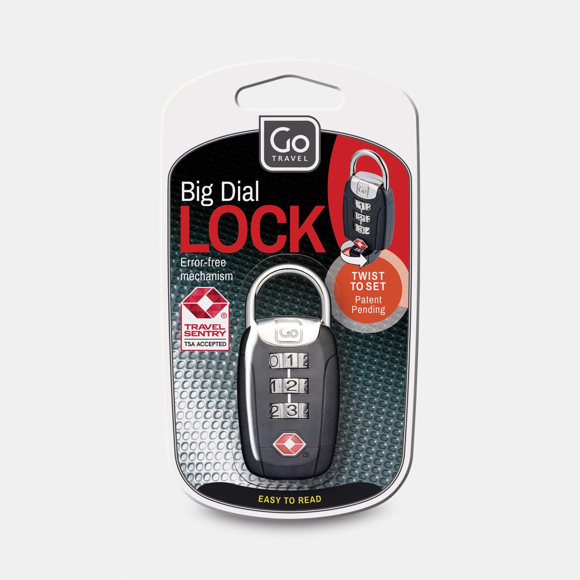 Go Travel Kombinationsschloss Big Dial Twist N Set