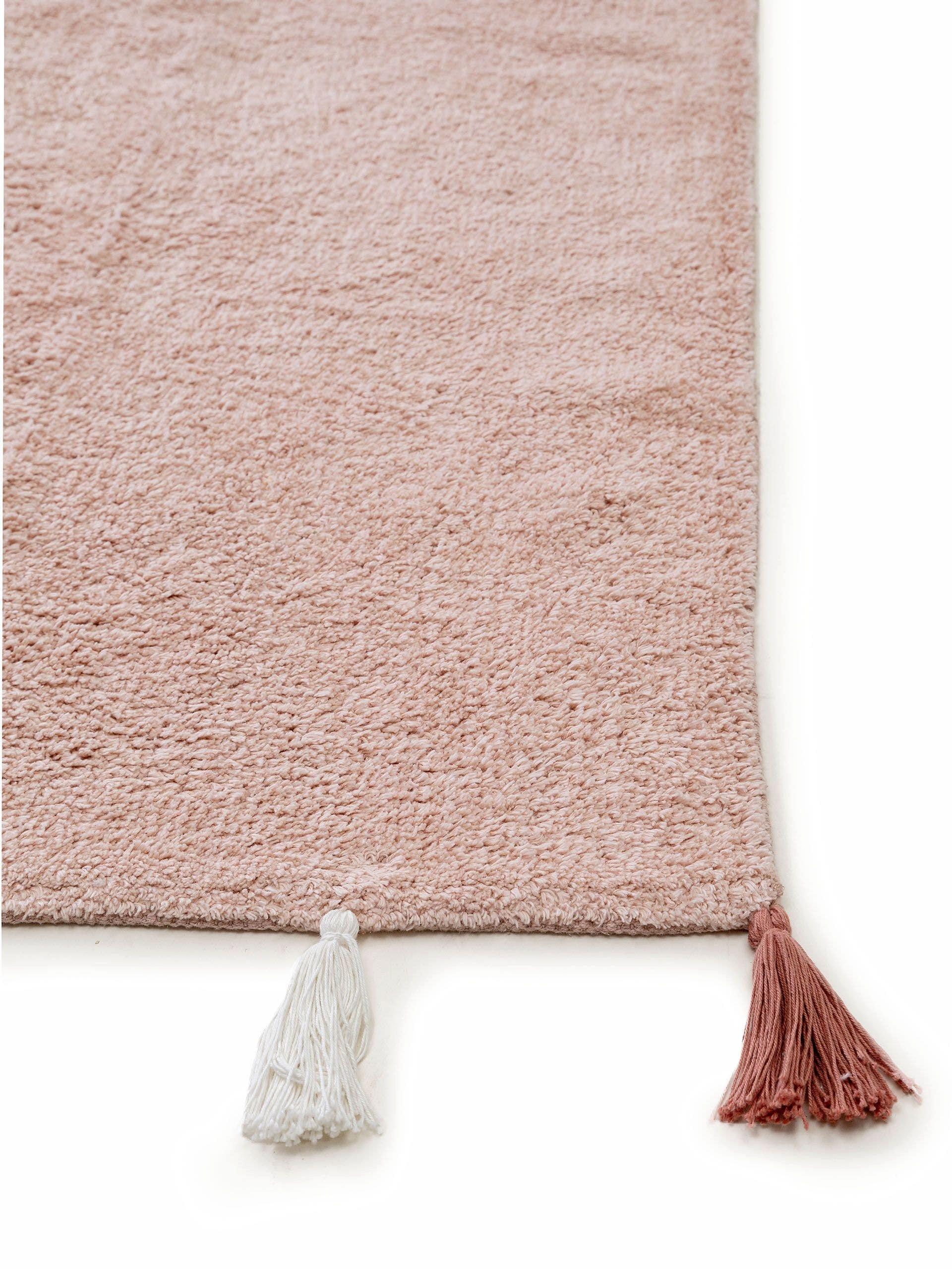 Benuta Waschbarer Kinderteppich Malu Rosa