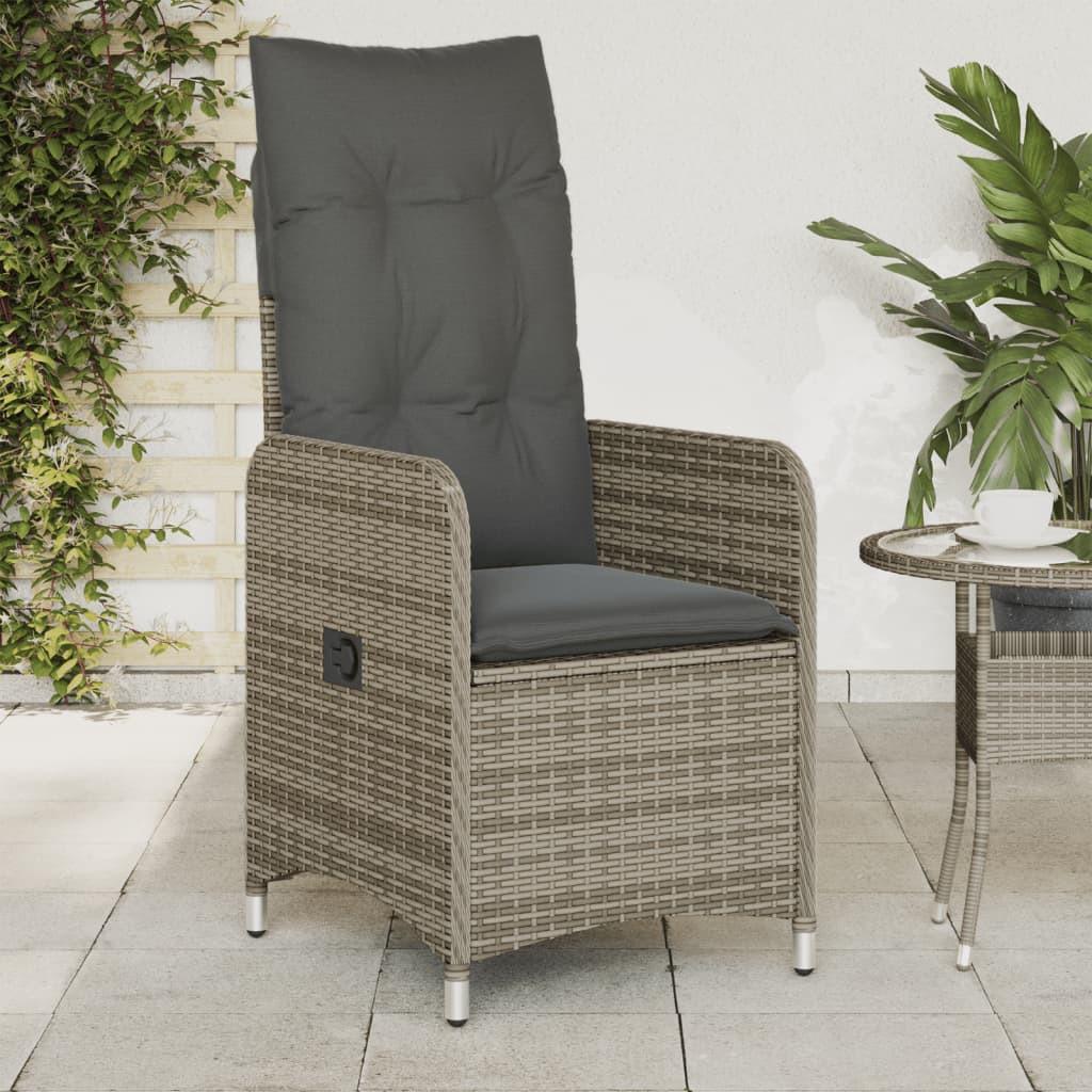 VidaXL Gartensessel verstellbar poly-rattan