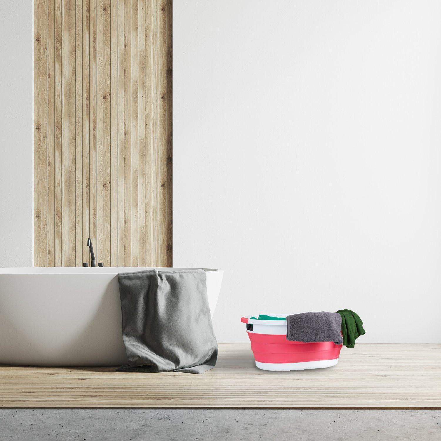 B2X Zusammenklappbarer Wäschekorb 36 Liter