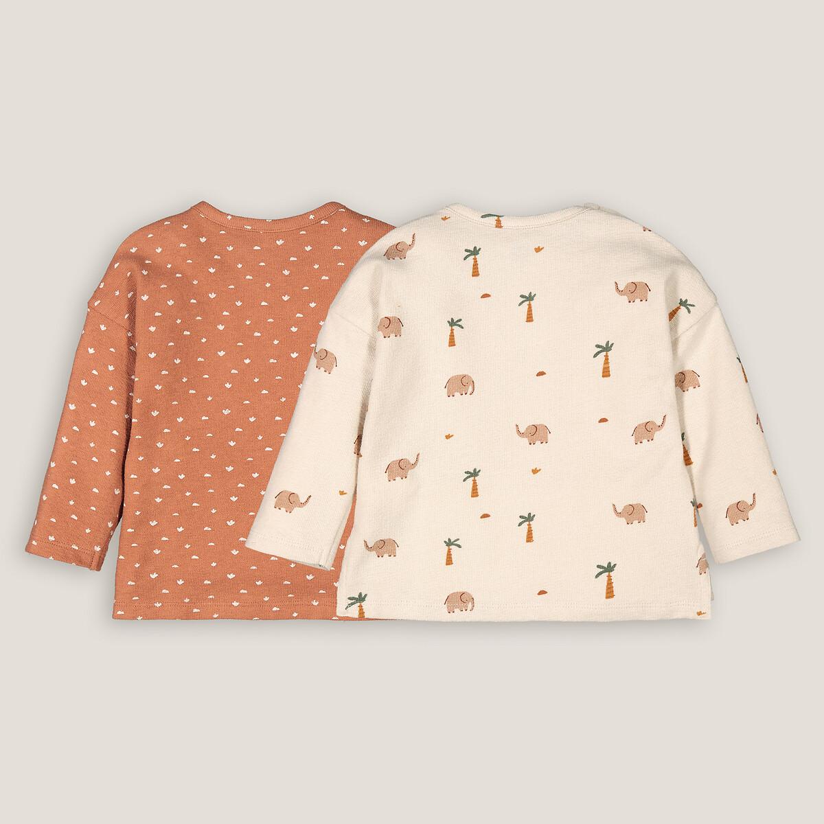 La Redoute Collections 2er-Pack bedruckte Langarmshirts