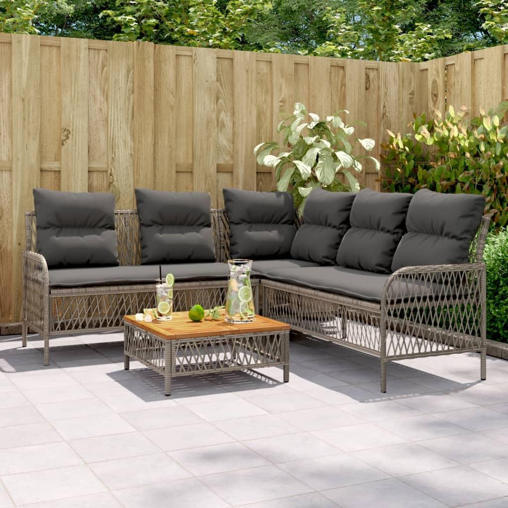 VidaXL Garten sofagarnitur poly-rattan