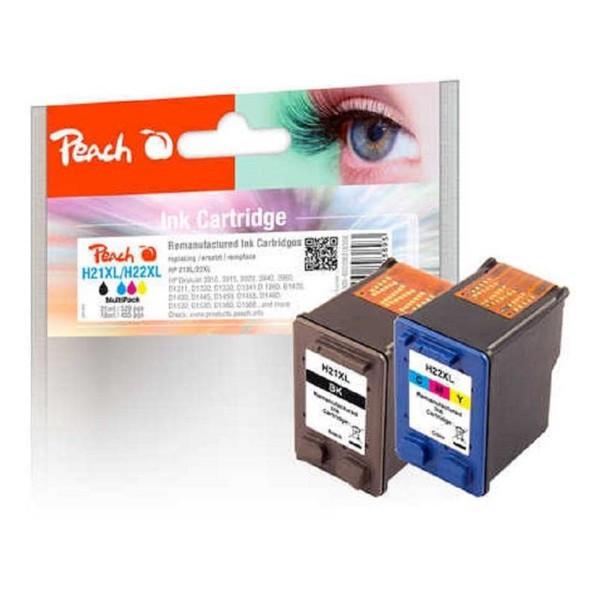 Peach Spar Druckköpfe kompatibel zu No. 21XL, C9351AE, No. 22XL, C9352AE