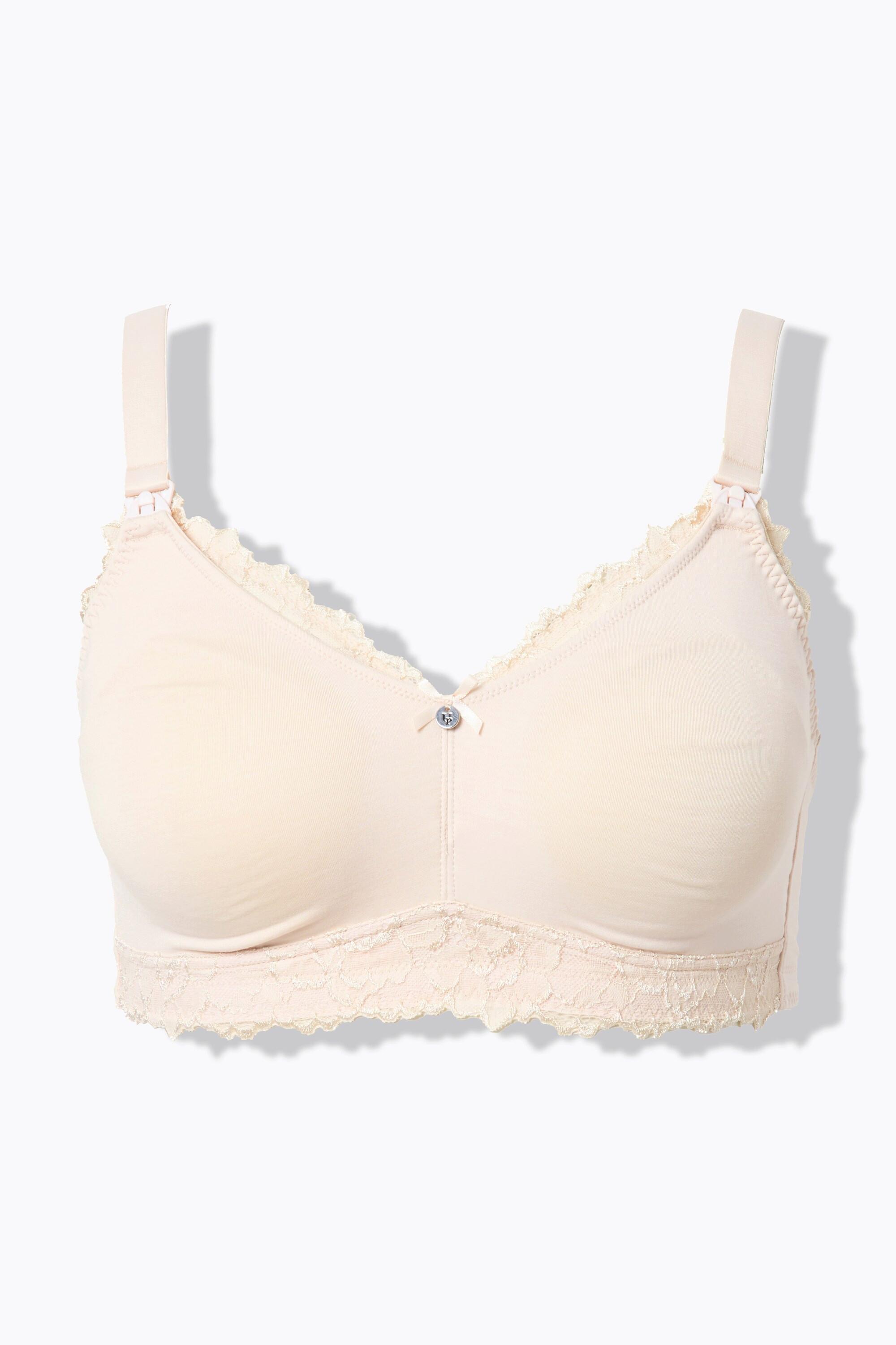 Ulla Popken Bellieva Still-BH, Spitzenkante, Träger-Verschluss vorne