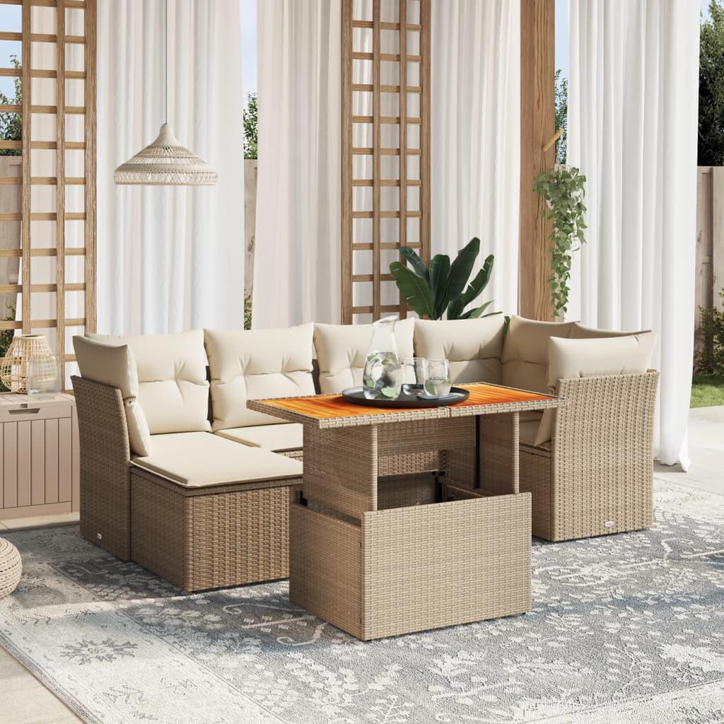 VidaXL Garten sofagarnitur poly-rattan