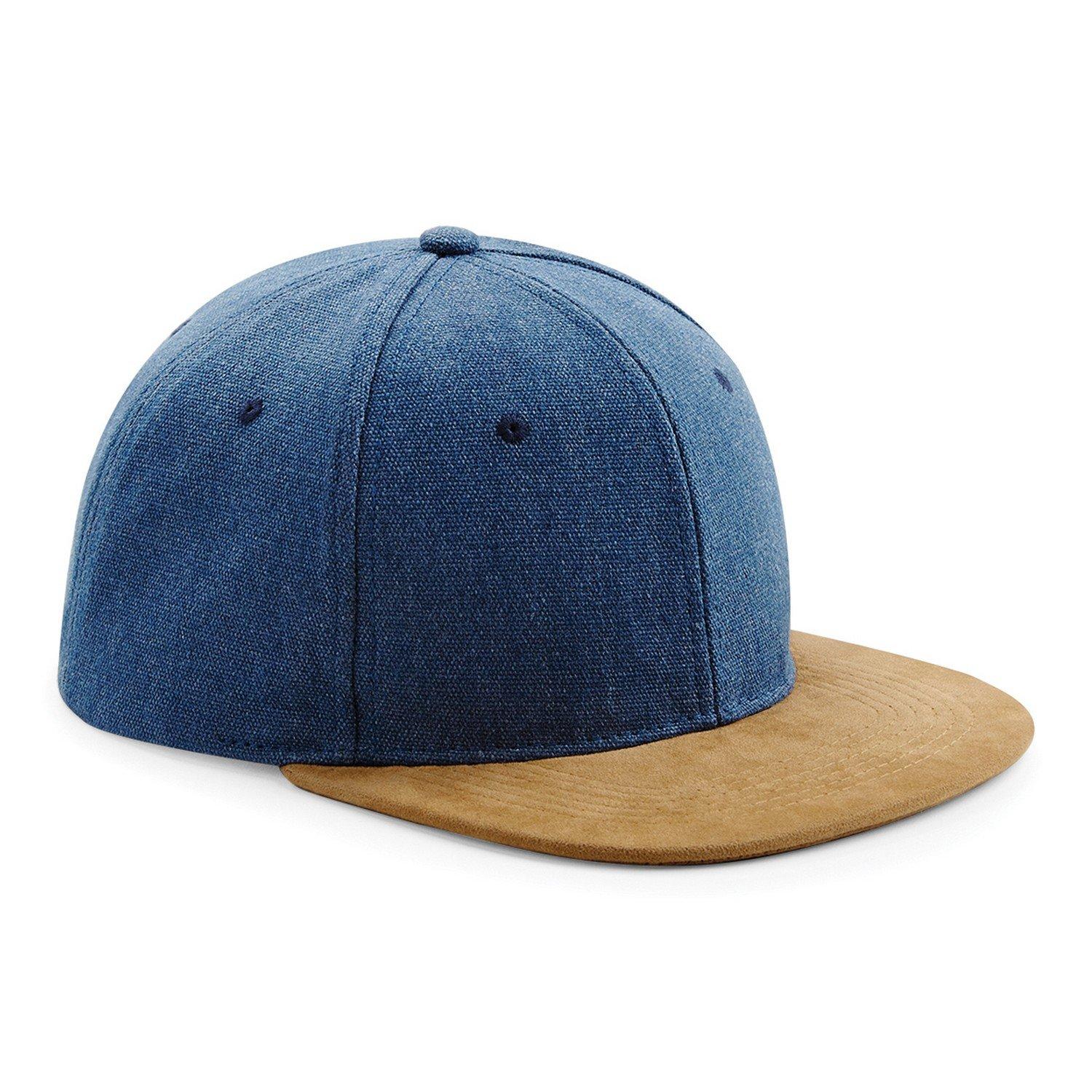 Beechfield Kunst Wildleder Schirm Snapback Kappe (2 StückPackung)