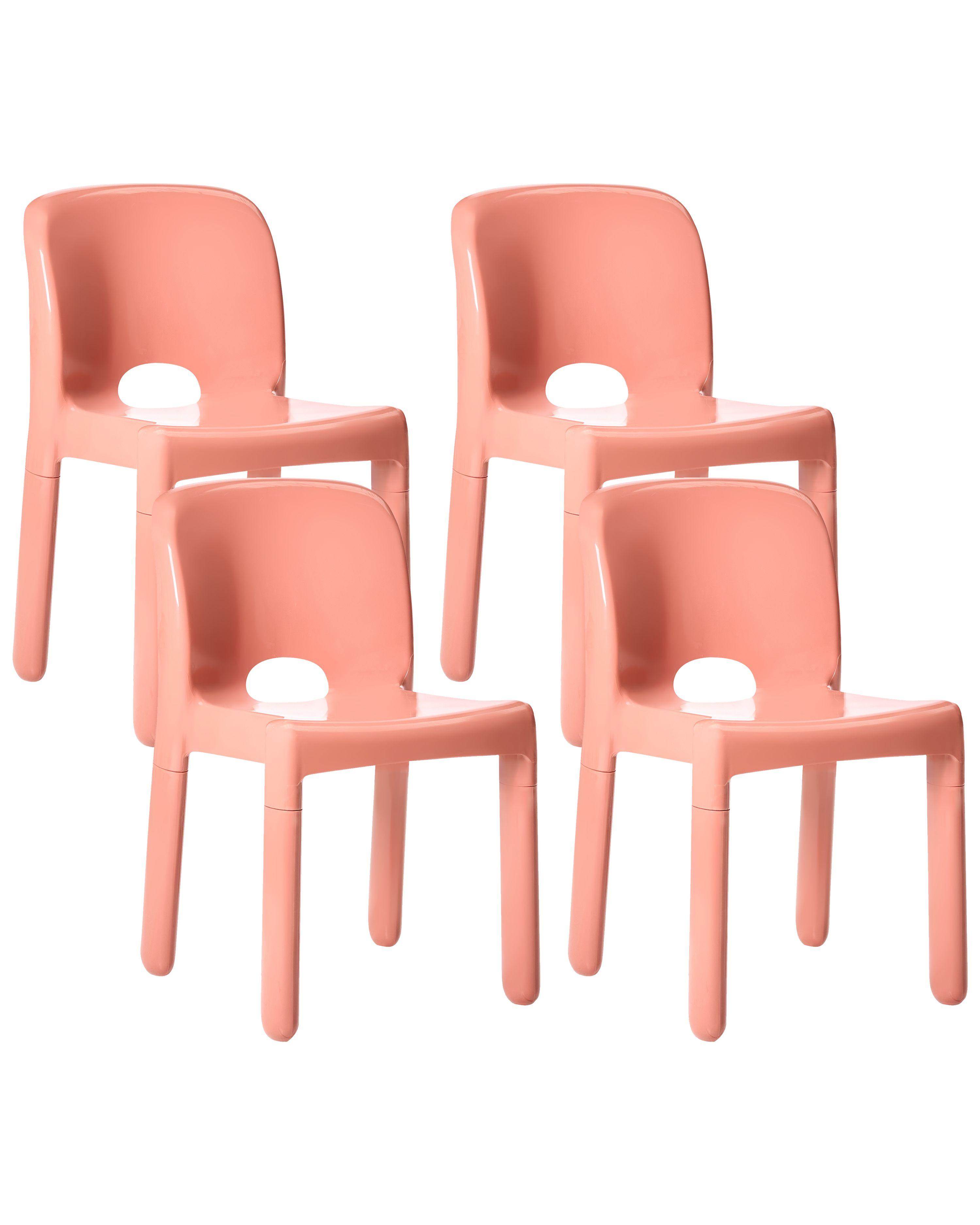 Beliani Gartenstuhl 4er Set aus Polypropylen Modern BETIM