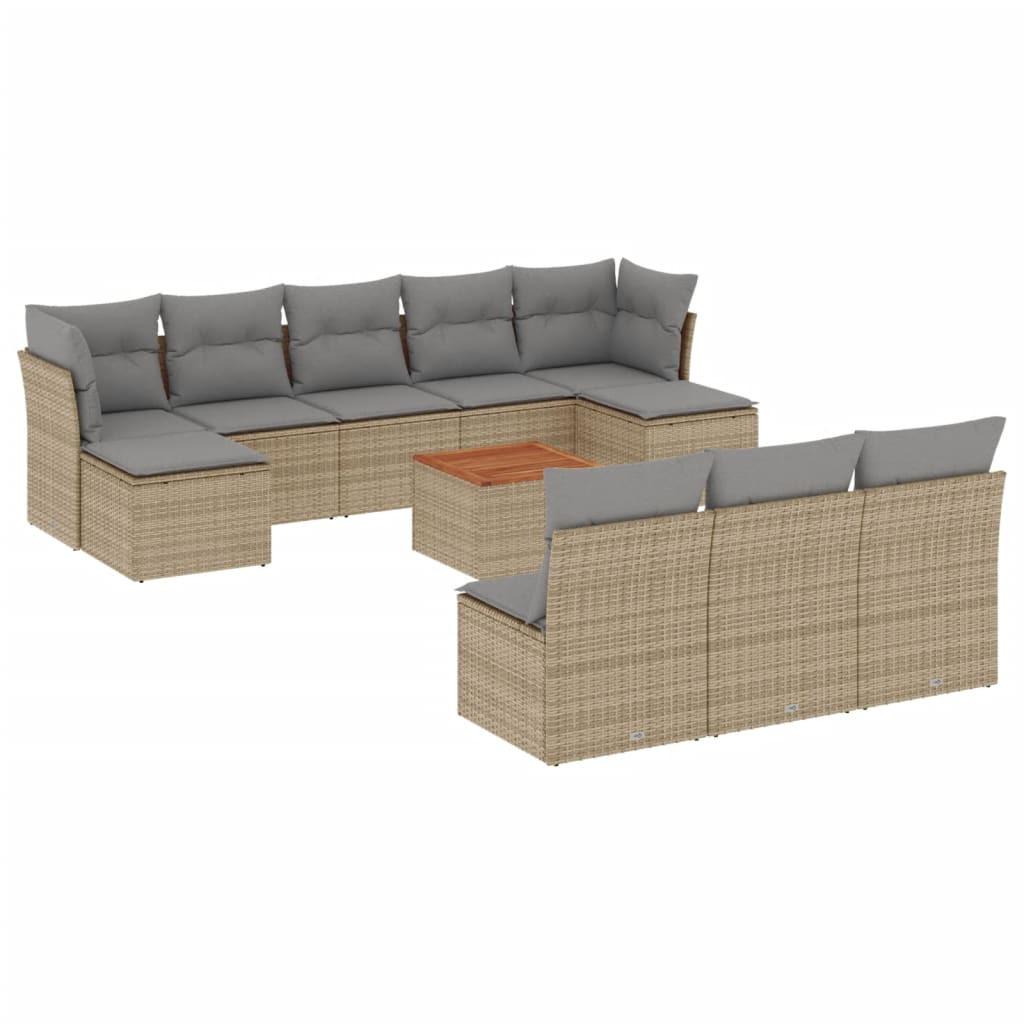 VidaXL Garten sofagarnitur poly-rattan