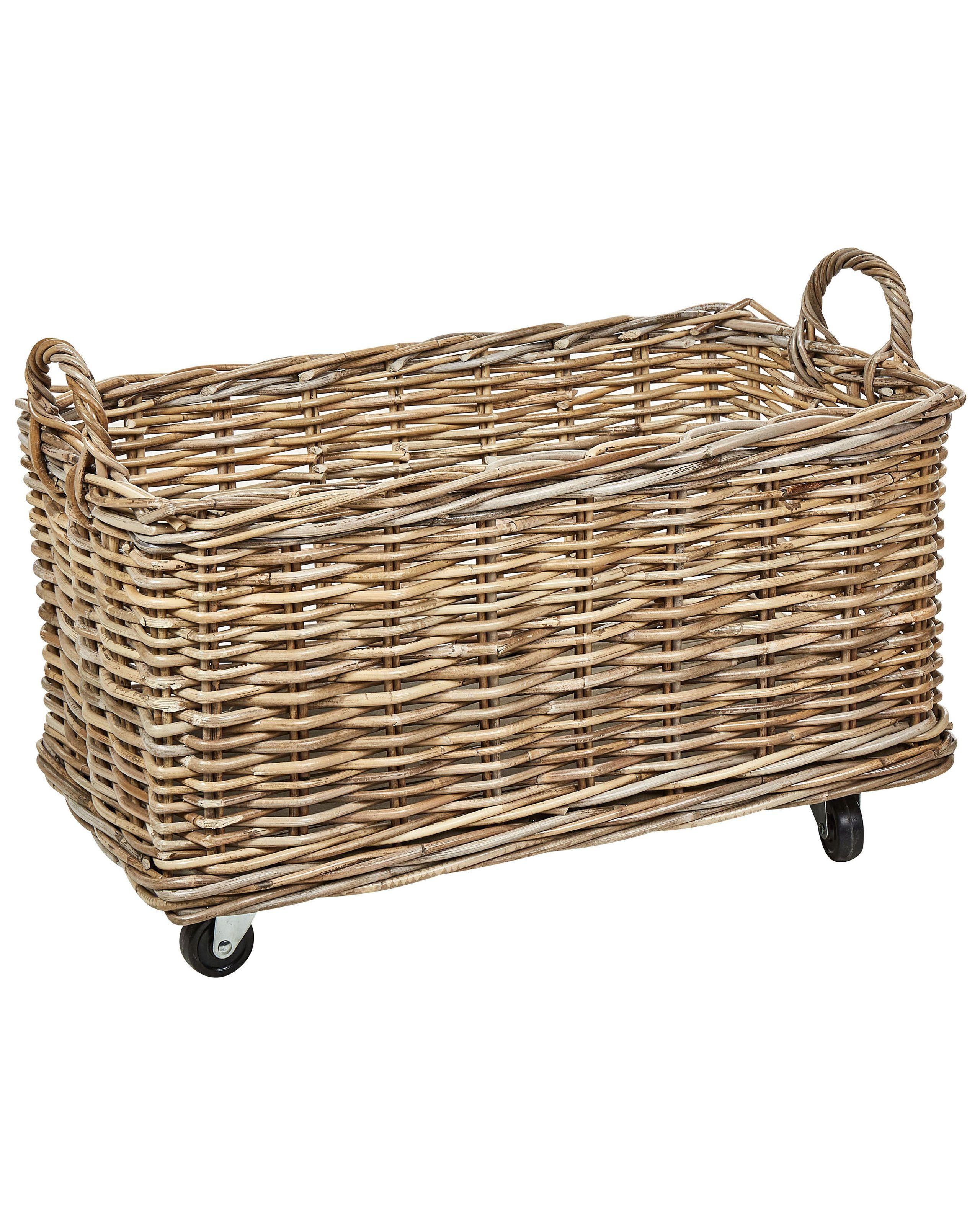 Beliani Korb aus Rattan Boho KITIM