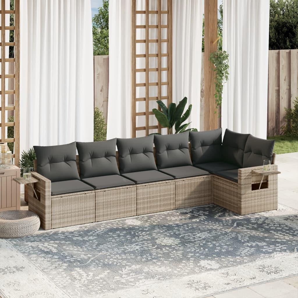 VidaXL Garten sofagarnitur poly-rattan