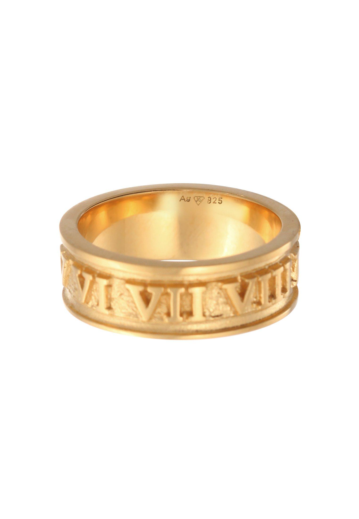 Kuzzoi Ring Bandring Römische Zahlen 925 Silber