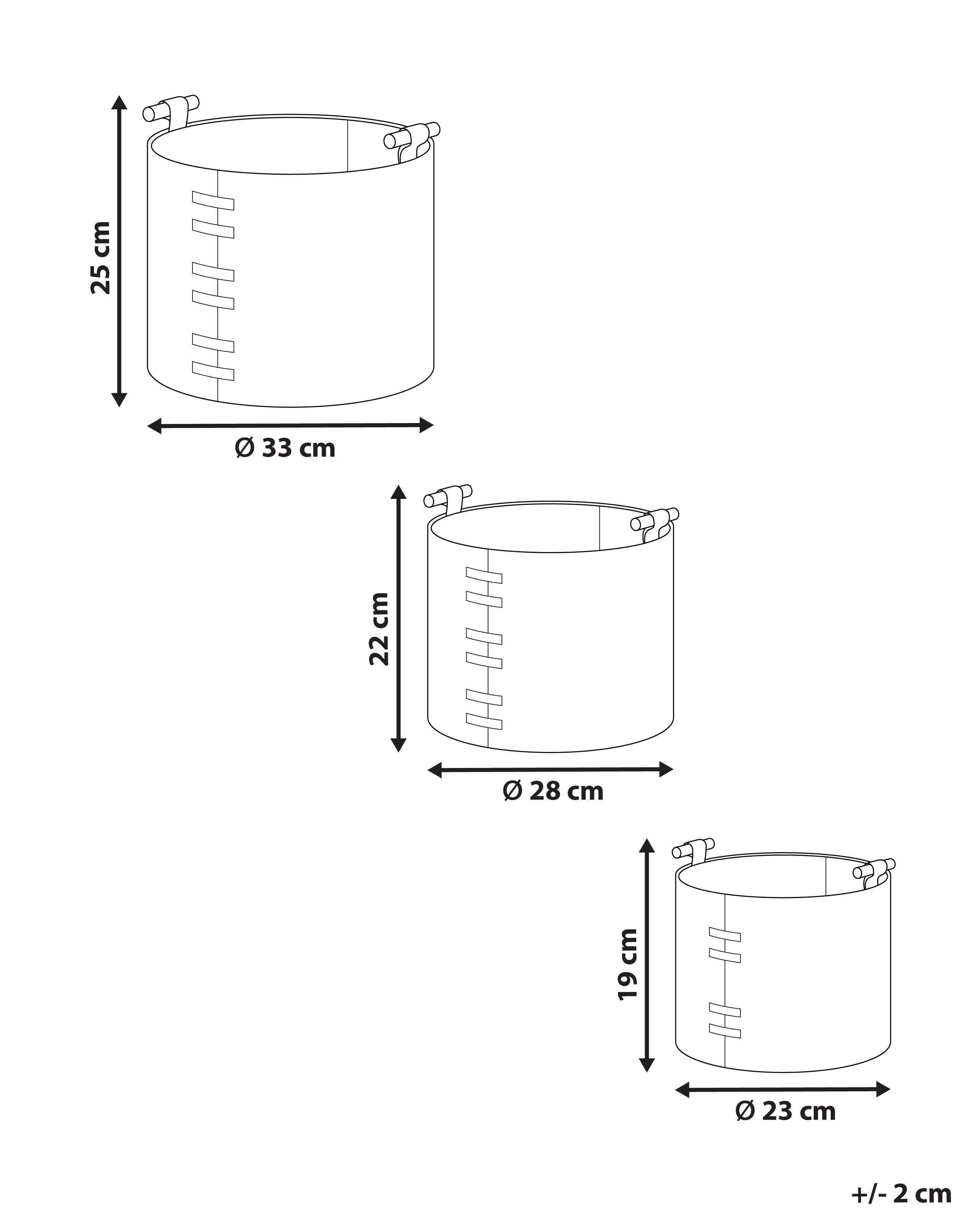 Beliani Korb, Büroaccessoires aus Kunstleder Retro ARAM