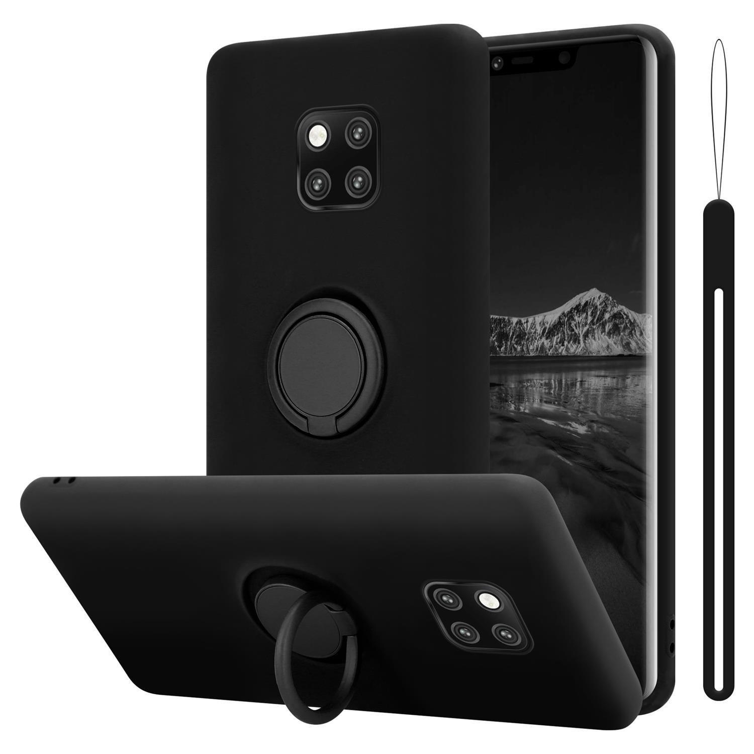 Cadorabo Hülle für Huawei MATE 20 PRO TPU Silikon mit Ring Liquid